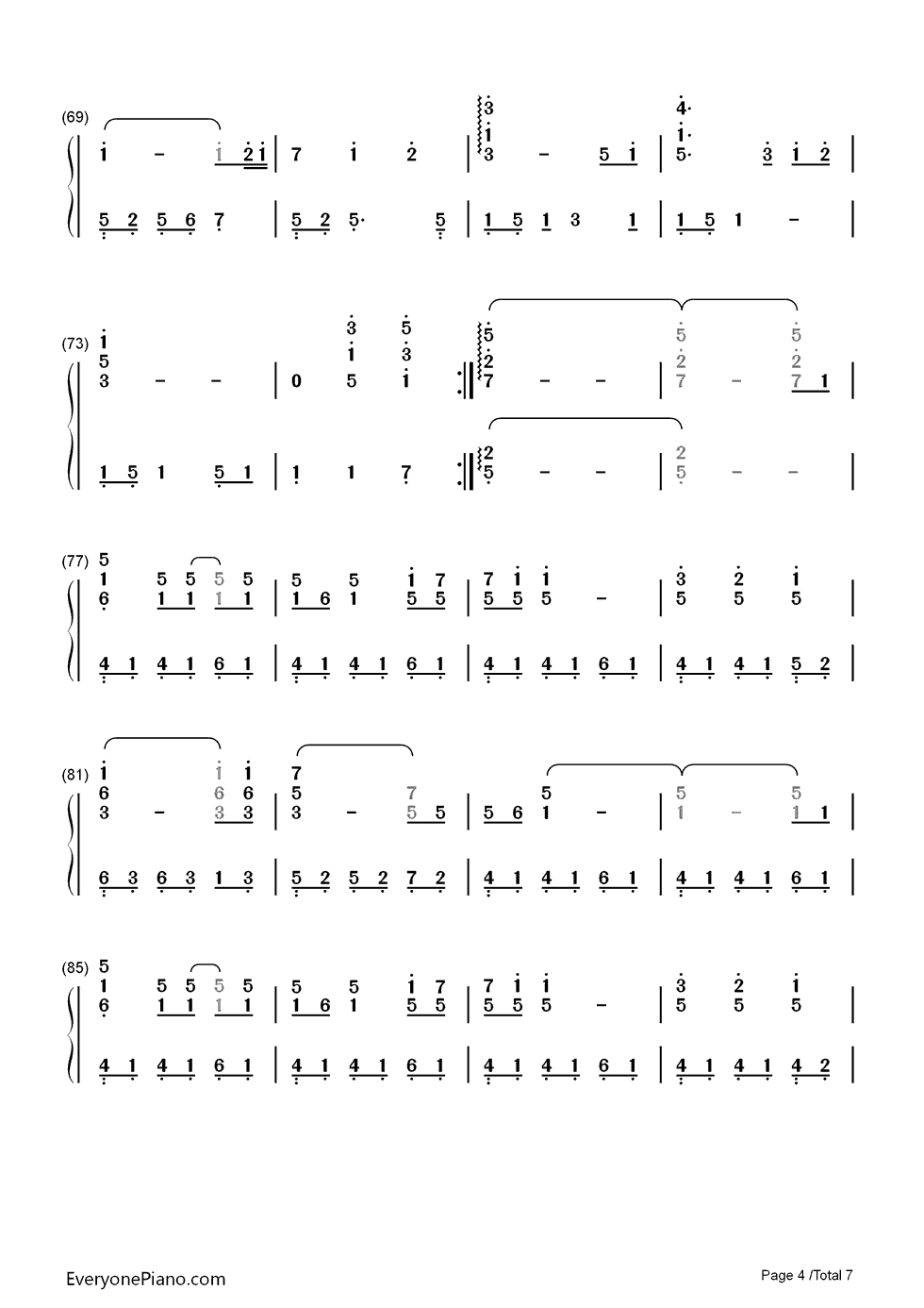 风の街へ钢琴简谱-FictionJunction KEIKO演唱4