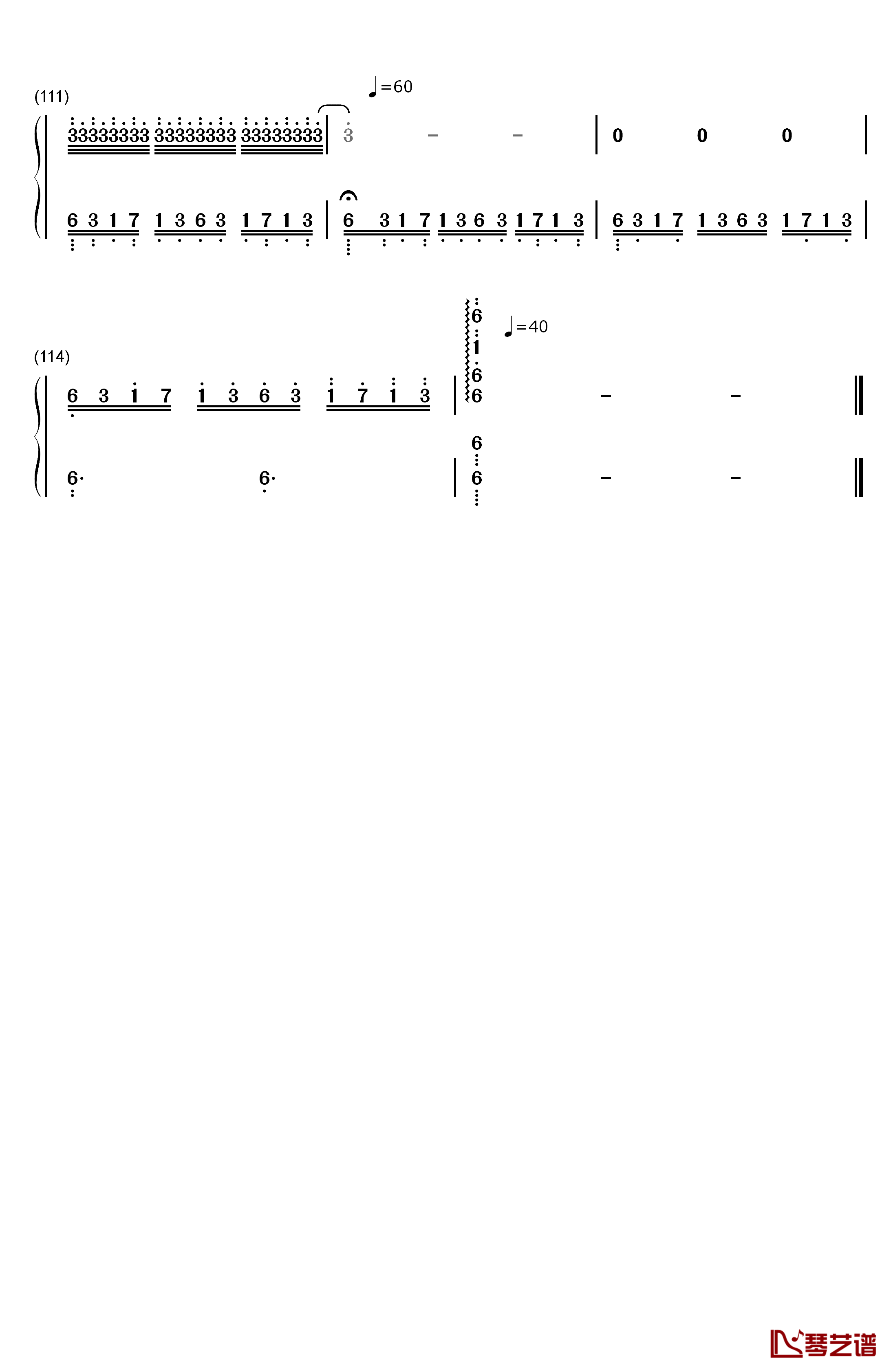 月光边境钢琴简谱-数字双手-林海6