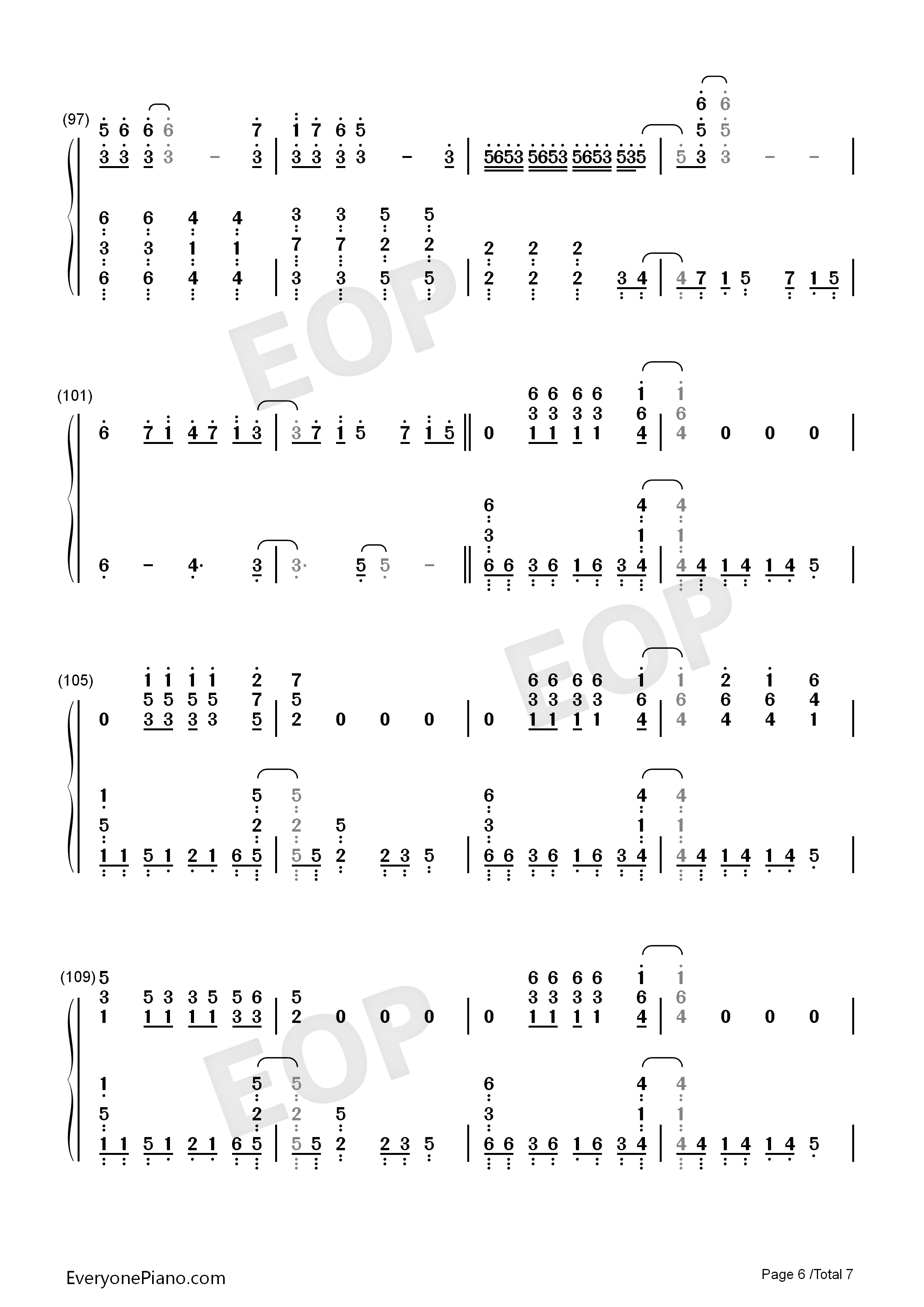 Square Hammer钢琴简谱-Ghost演唱6