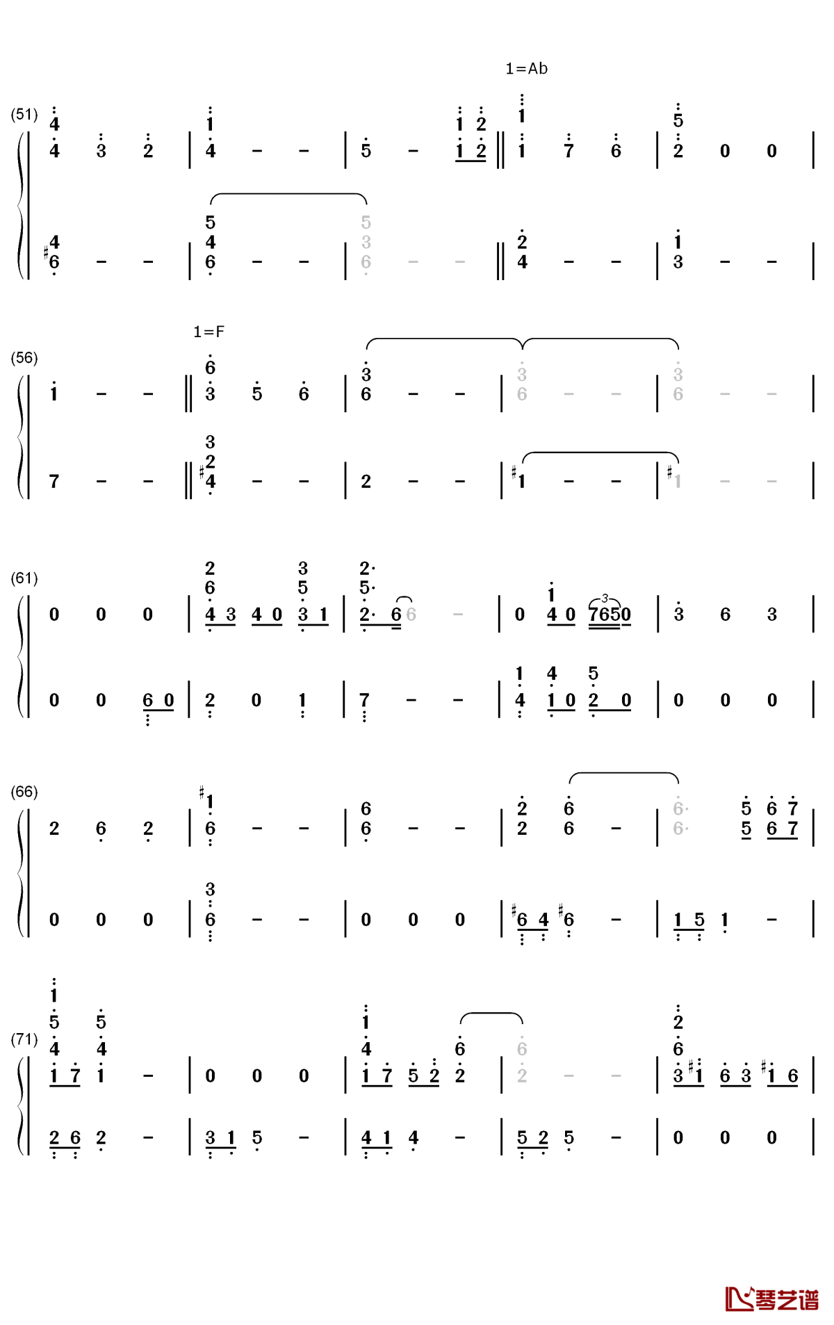 鉄弦アンソロジー钢琴简谱-数字双手-松本淳一3