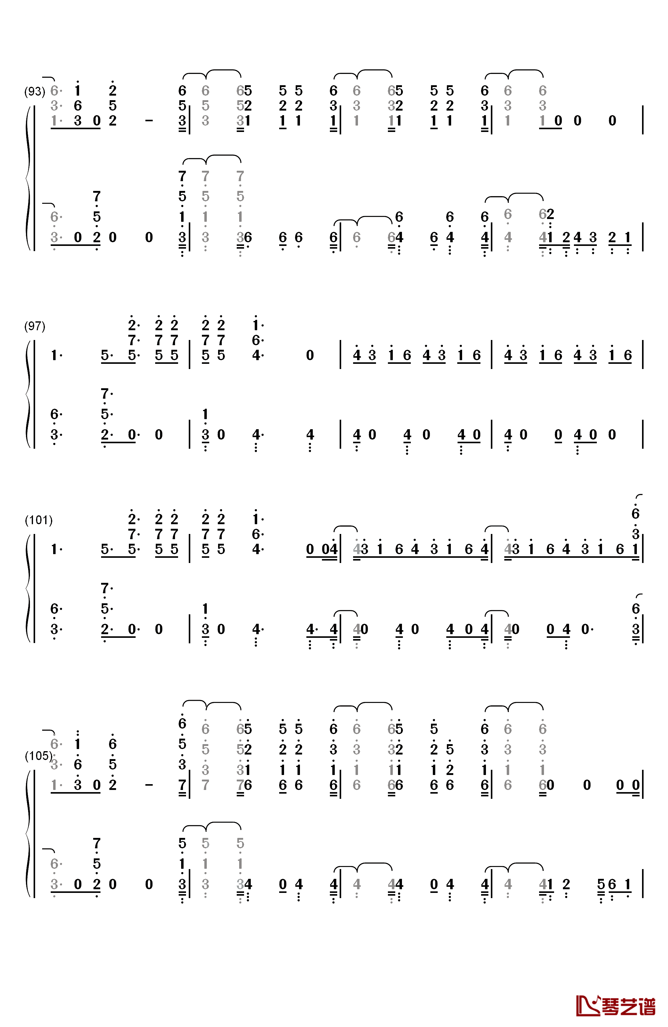 Don't Go Breaking My Heart钢琴简谱-数字双手-Backstreet Boys6