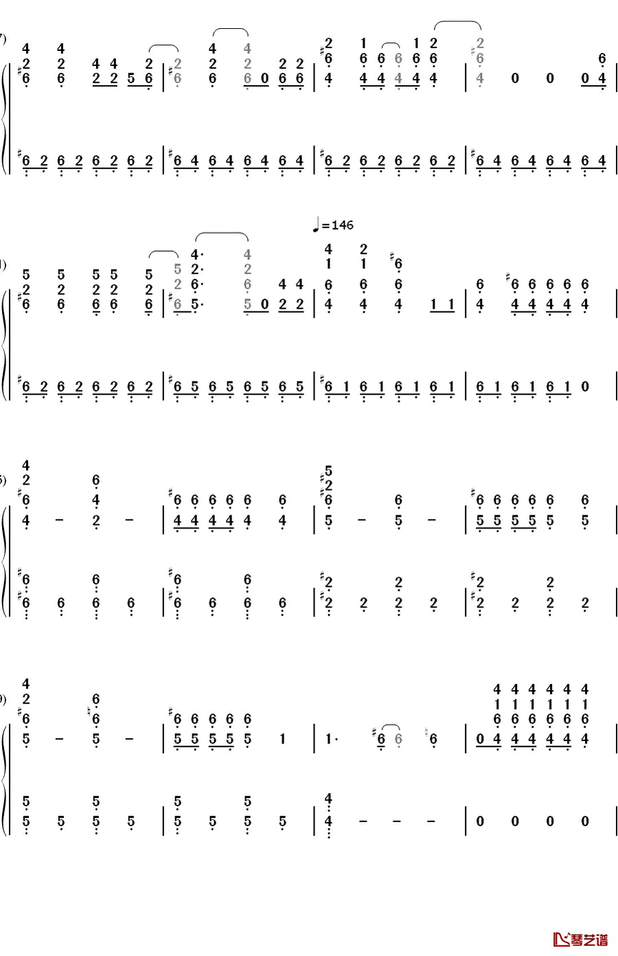 Back To Life钢琴简谱-数字双手-3OH!32