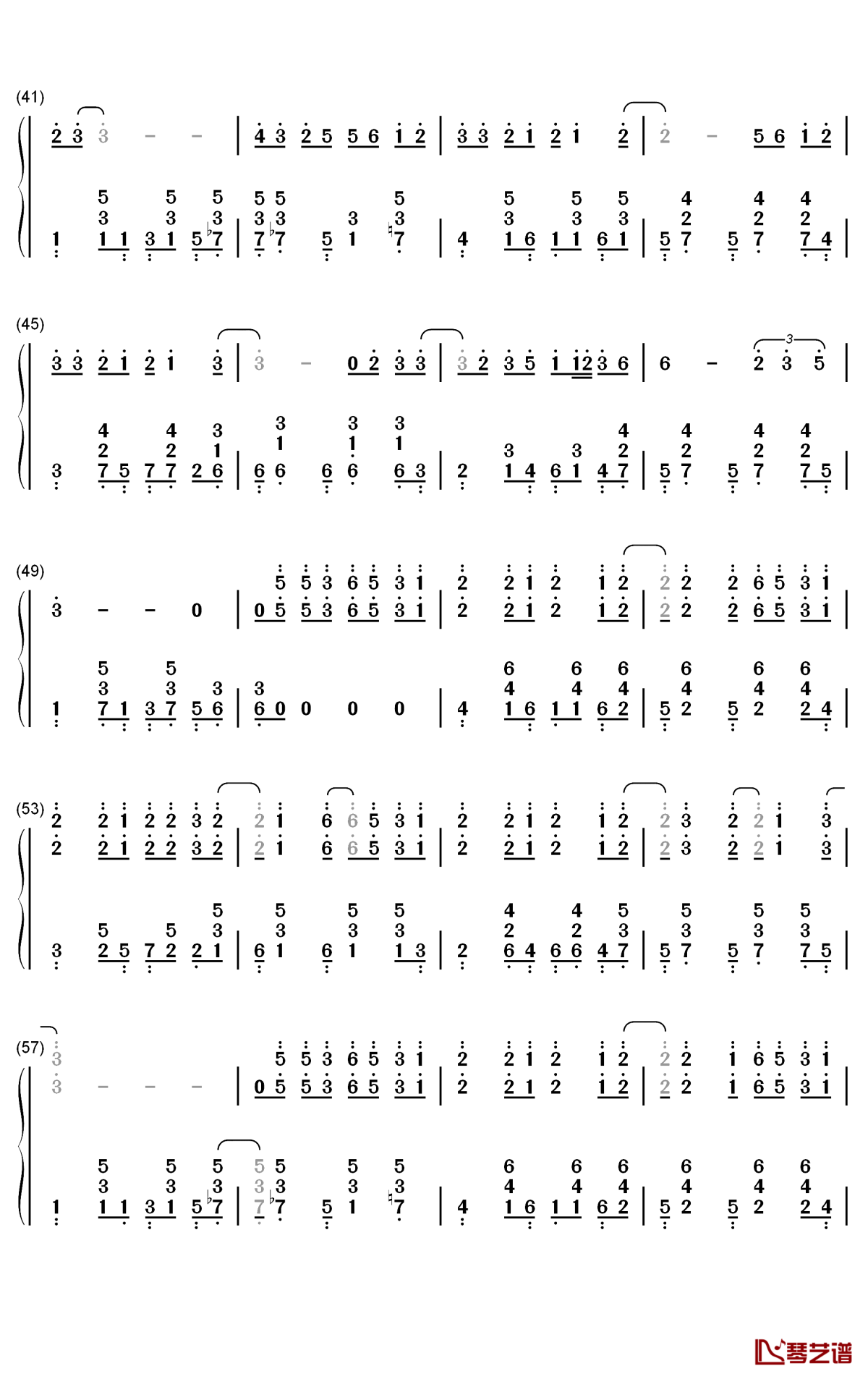 Summertime钢琴简谱-数字双手-cinnamons3