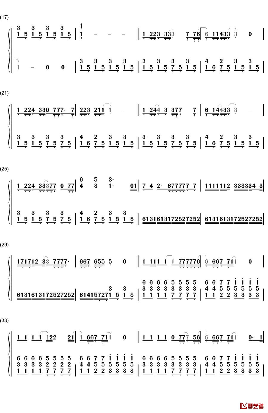 3月9日钢琴简谱-数字双手-レミオロメン （Remioromen）2