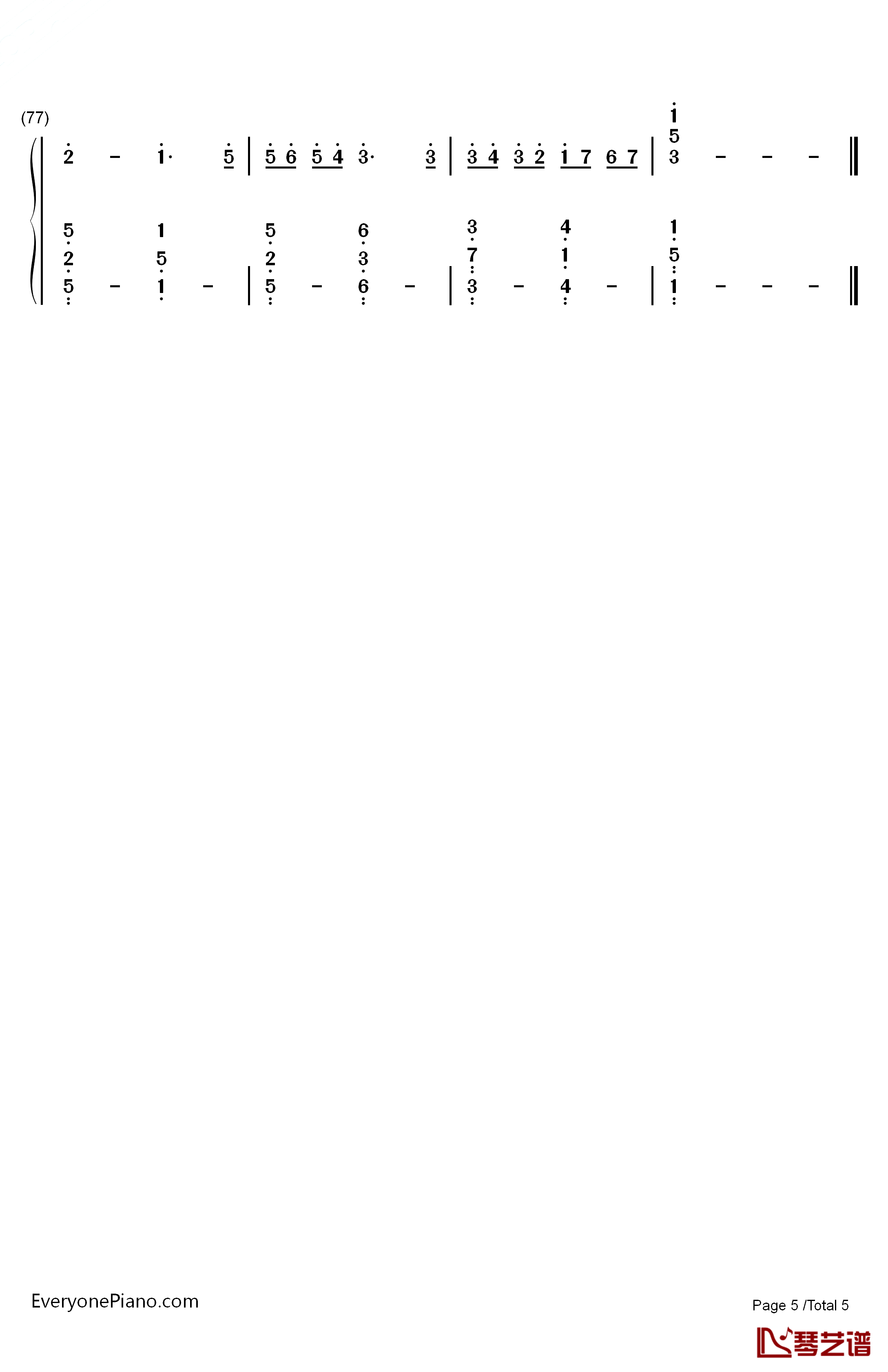 Hosiku星屑钢琴简谱-数字双手-藤岛裕之AI5