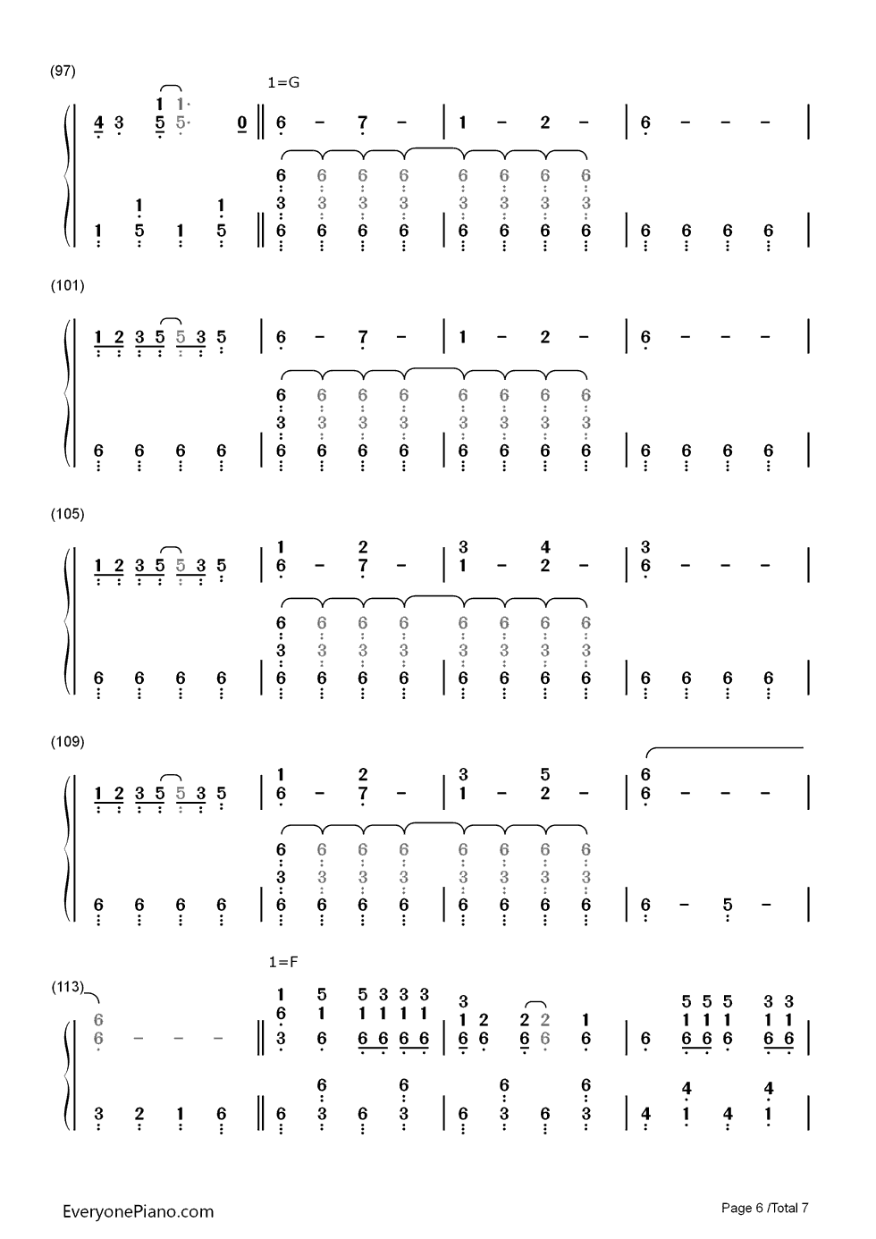 LA Devotee钢琴简谱-数字双手-Panic at the Disco6