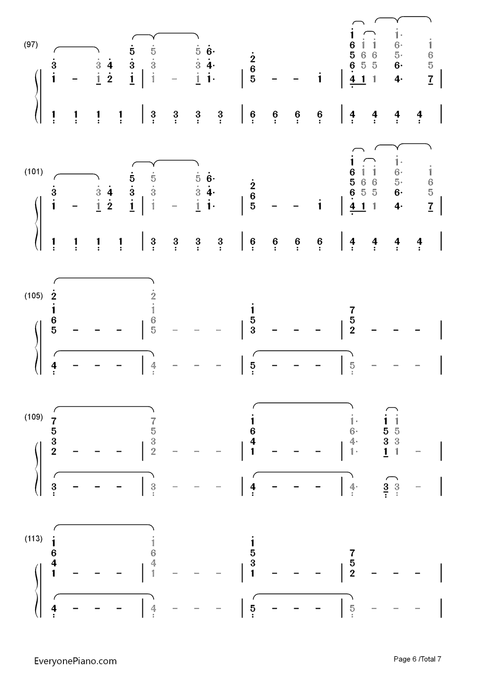 Don't Let It Break Your Heart钢琴简谱-数字双手-Coldplay6