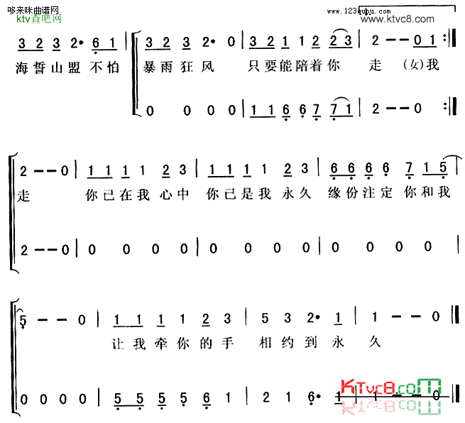 相约到永久-关之琳、刘德华简谱1