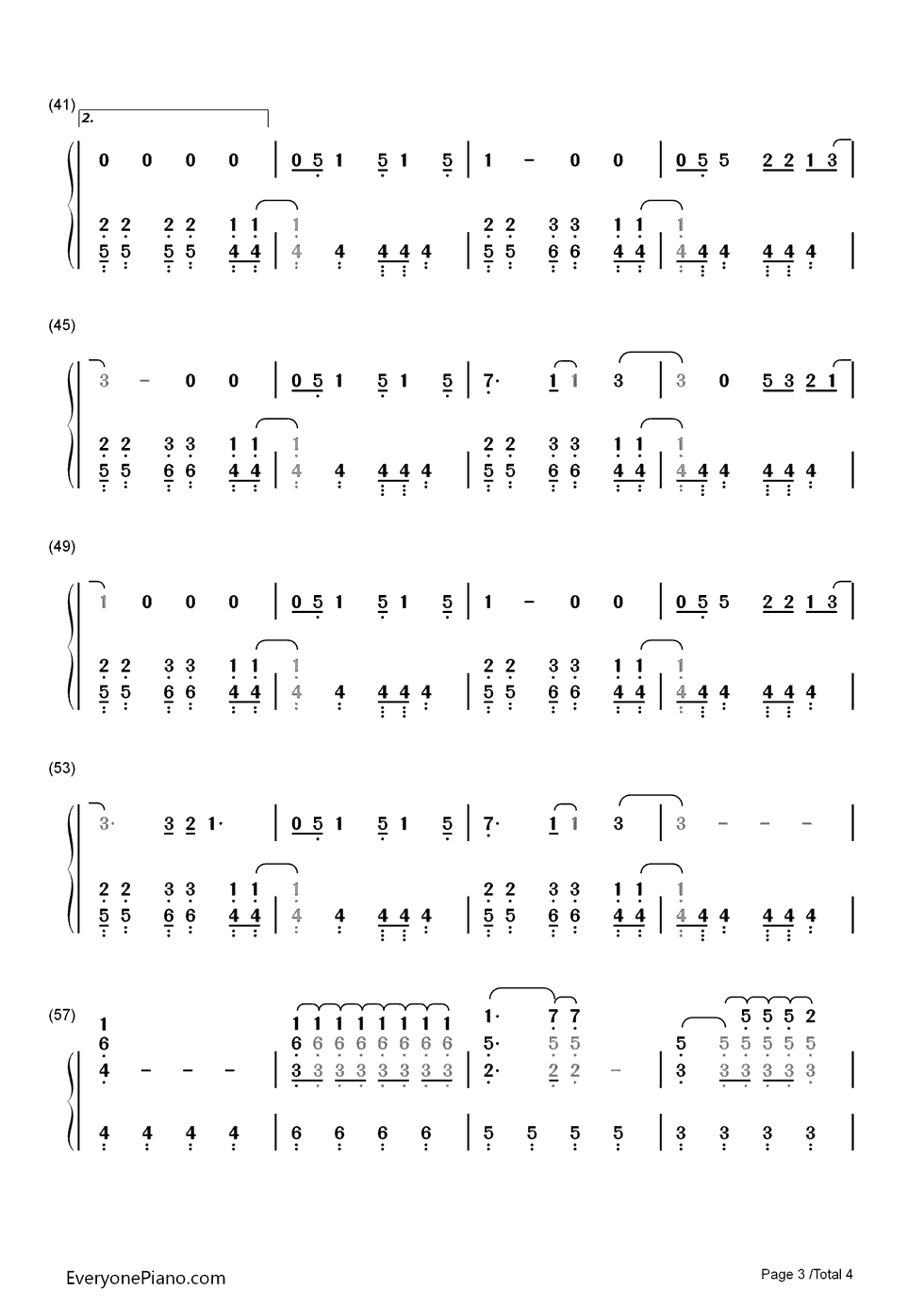 If I Had You钢琴简谱-数字双手-Adam Lambert3