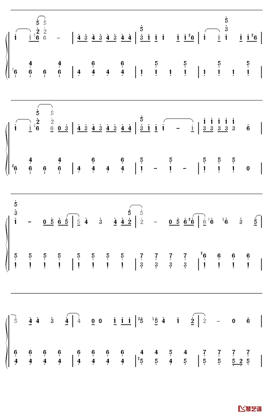 T.W.L钢琴简谱-数字双手-関ジャニ∞4