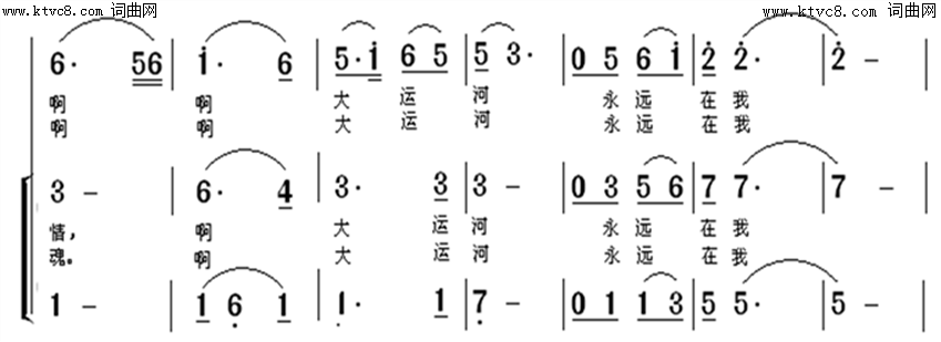 春满运河简谱-穆阳演唱-常连祥/褚玉生词曲1