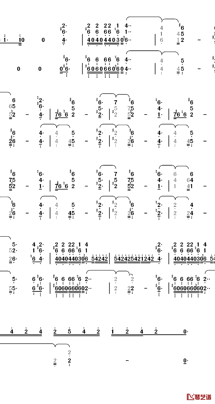 Africa钢琴简谱-数字双手-Toto4