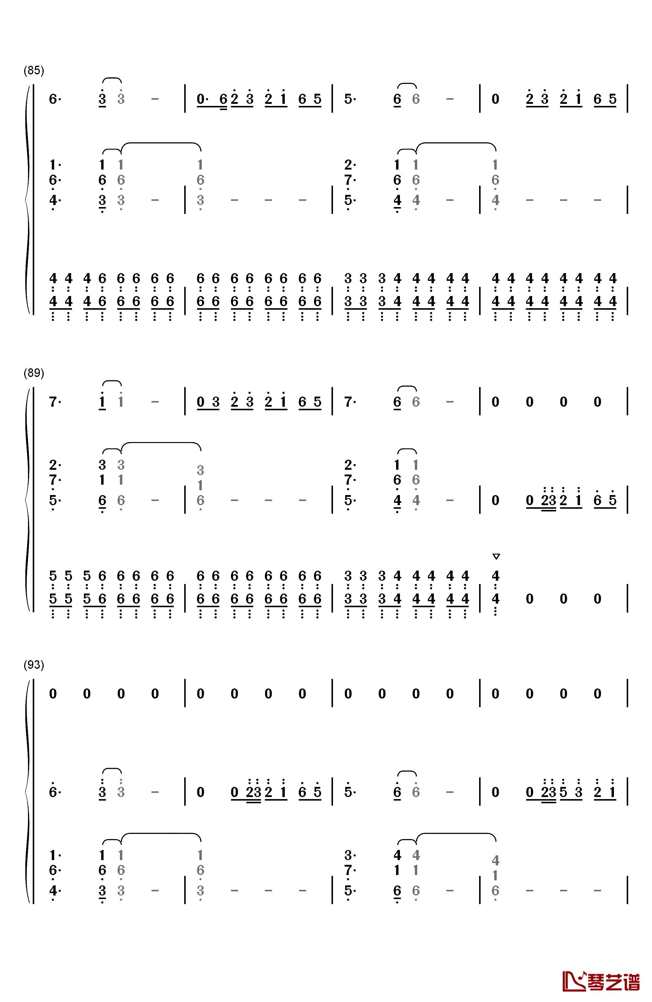 Bruises钢琴简谱-数字双手-Lewis Capaldi8