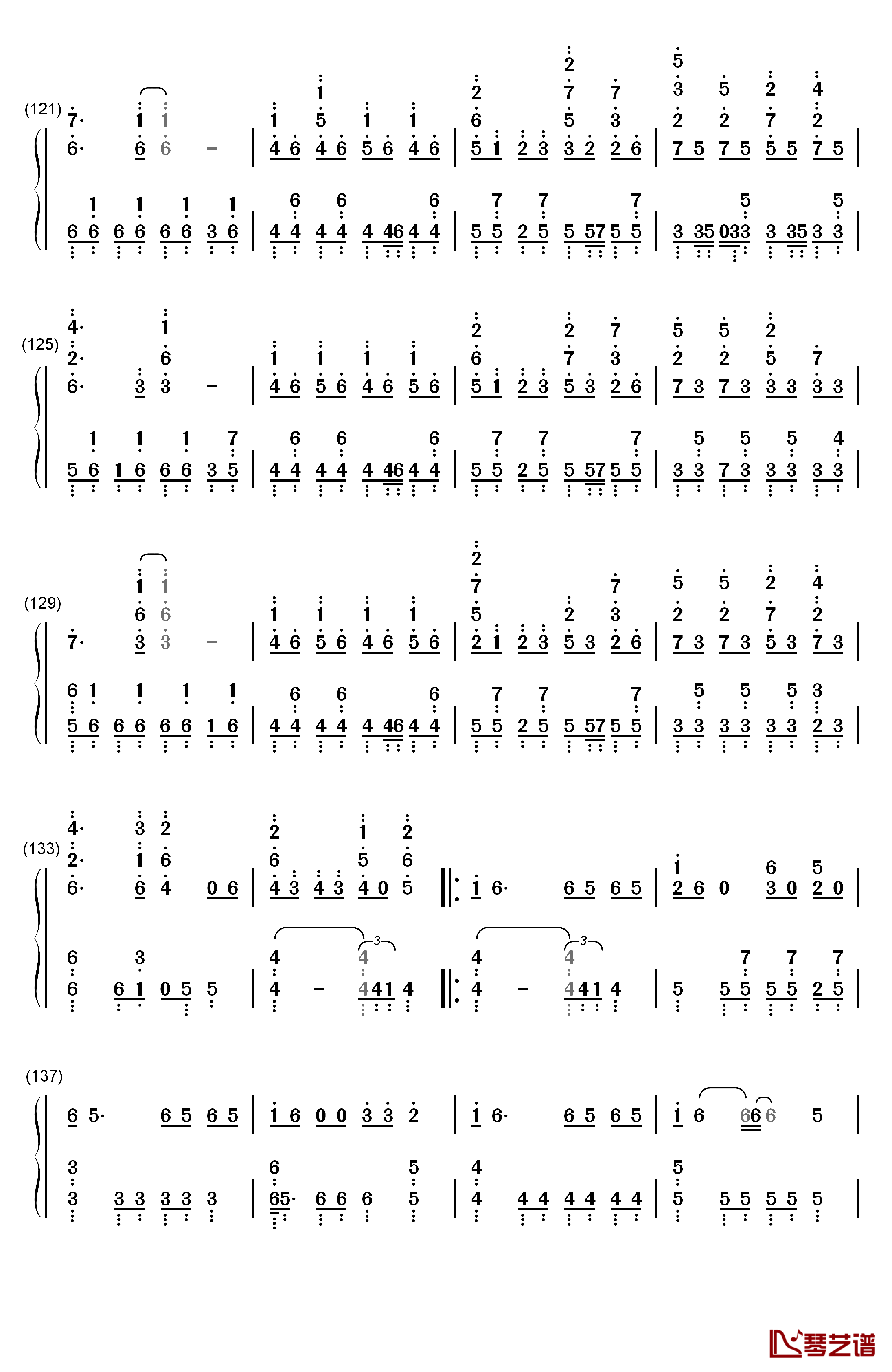 すーぱーぬこわーるど钢琴简谱-数字双手-IA7