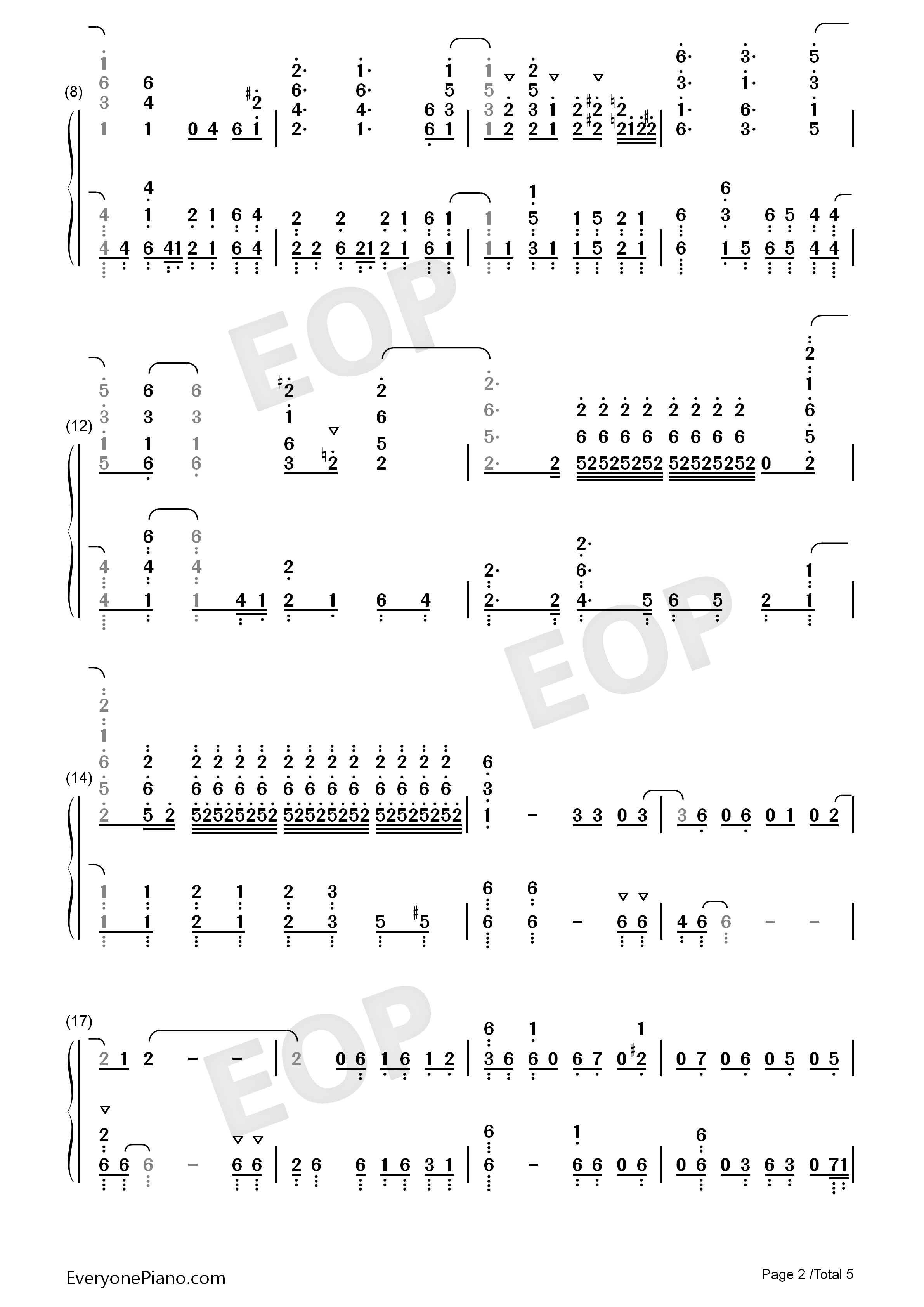 The Other Side Of The Wall钢琴简谱-Void_Chords  MARU演唱2