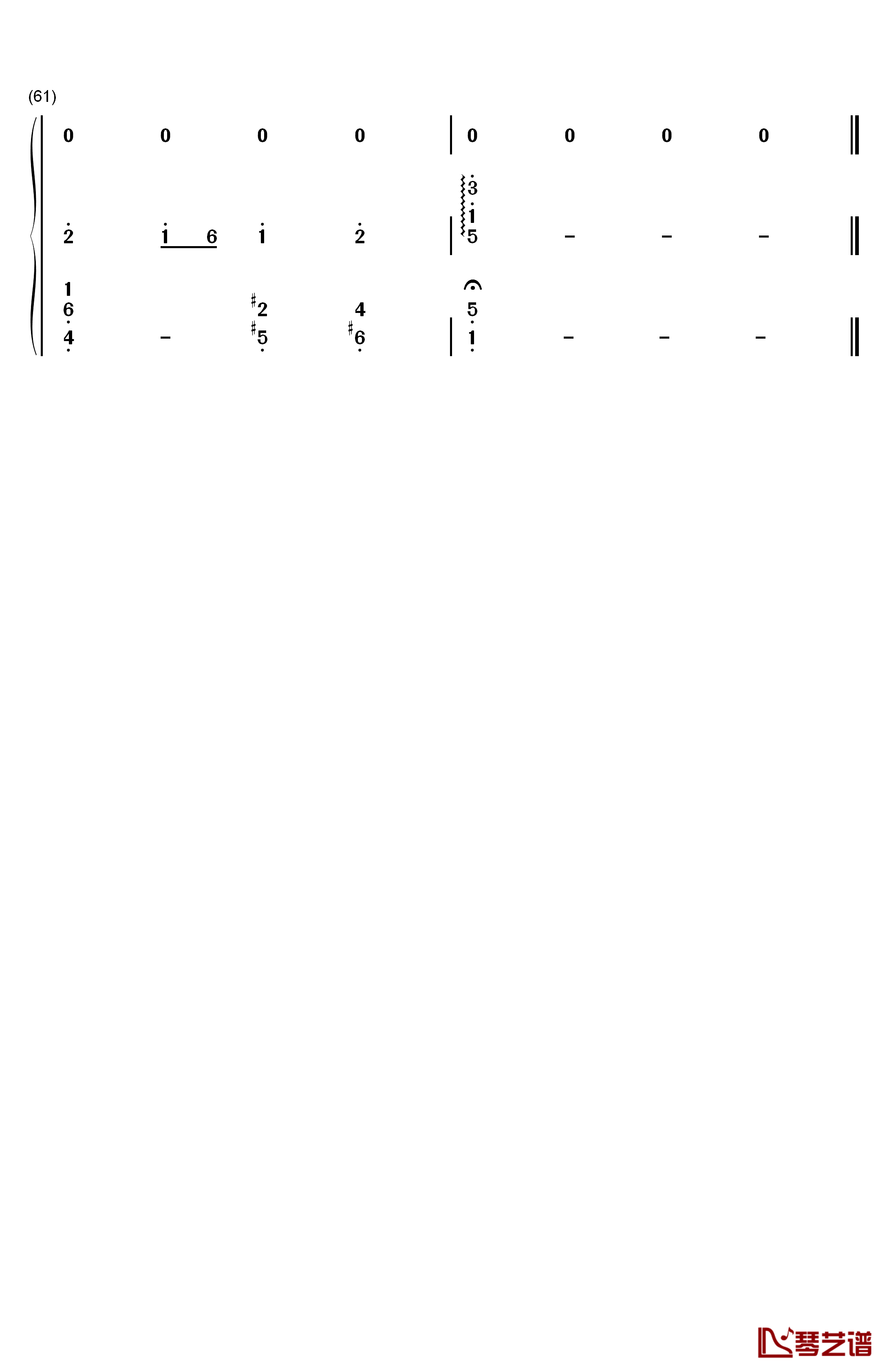 你那么爱她钢琴简谱-数字双手-李圣杰 林隆璇6