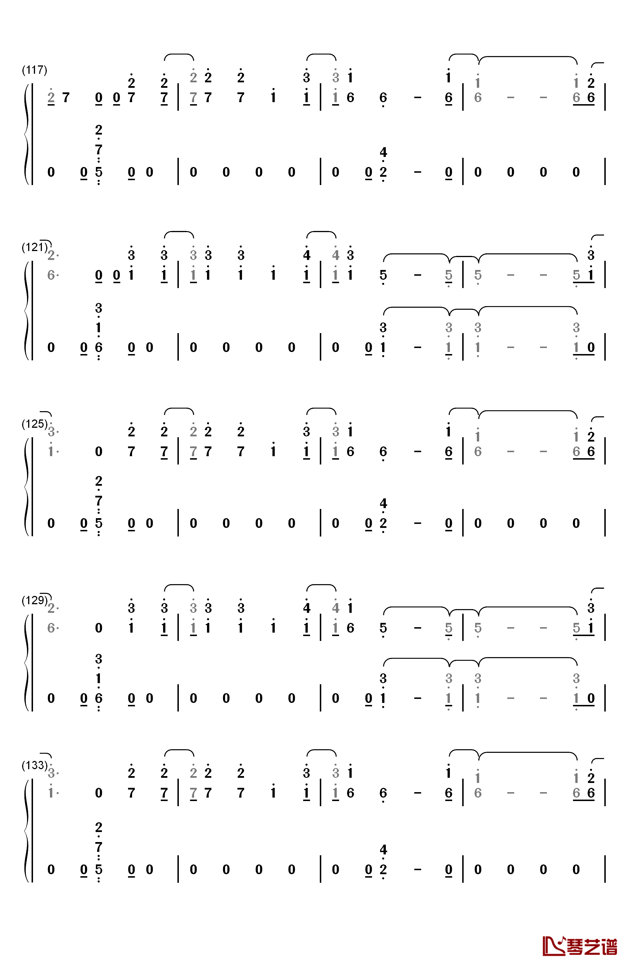 Too Good at Goodbyes钢琴简谱-数字双手-Sam Smith7