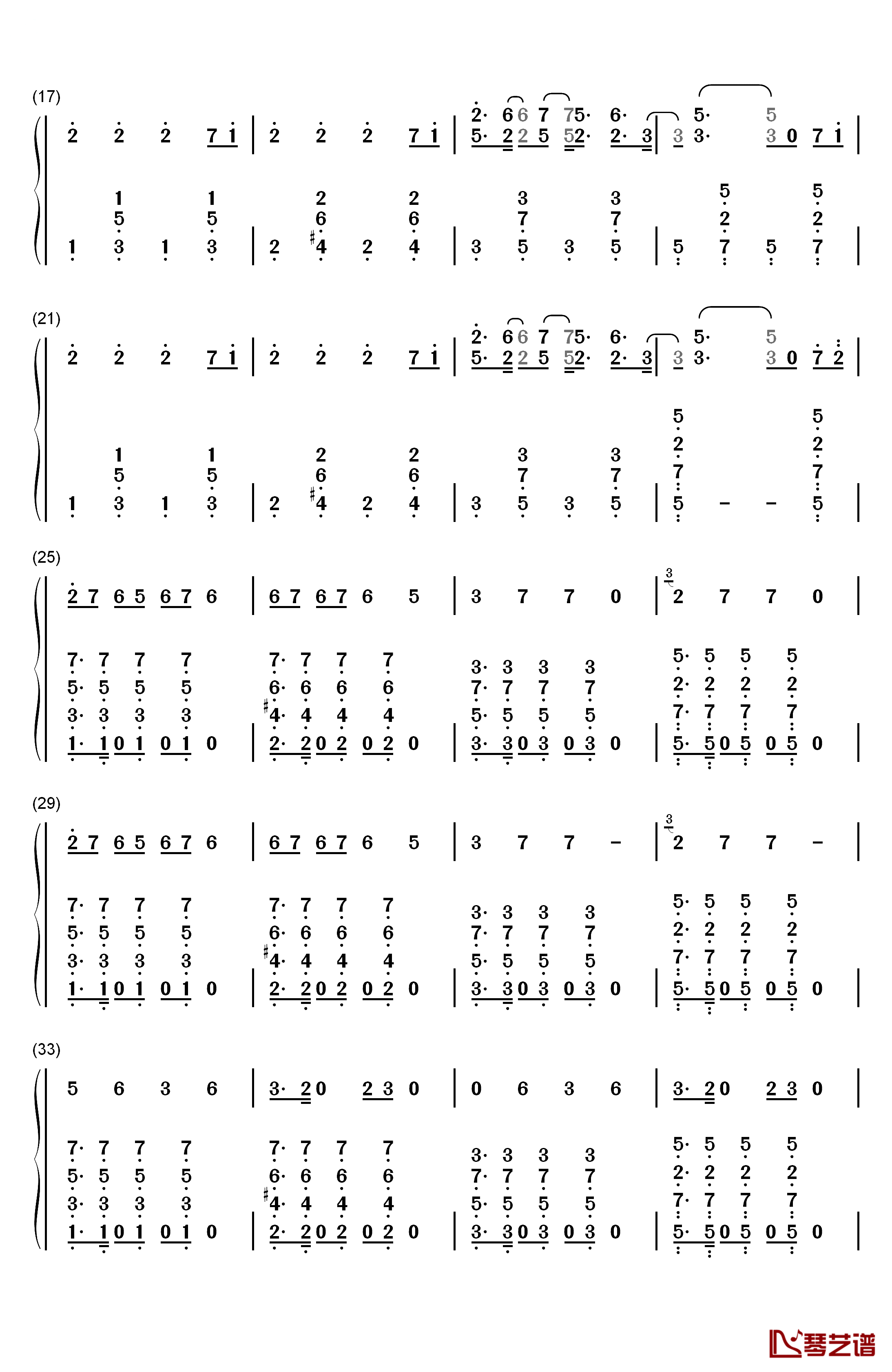 Toothbrush钢琴简谱-数字双手-DNCE2