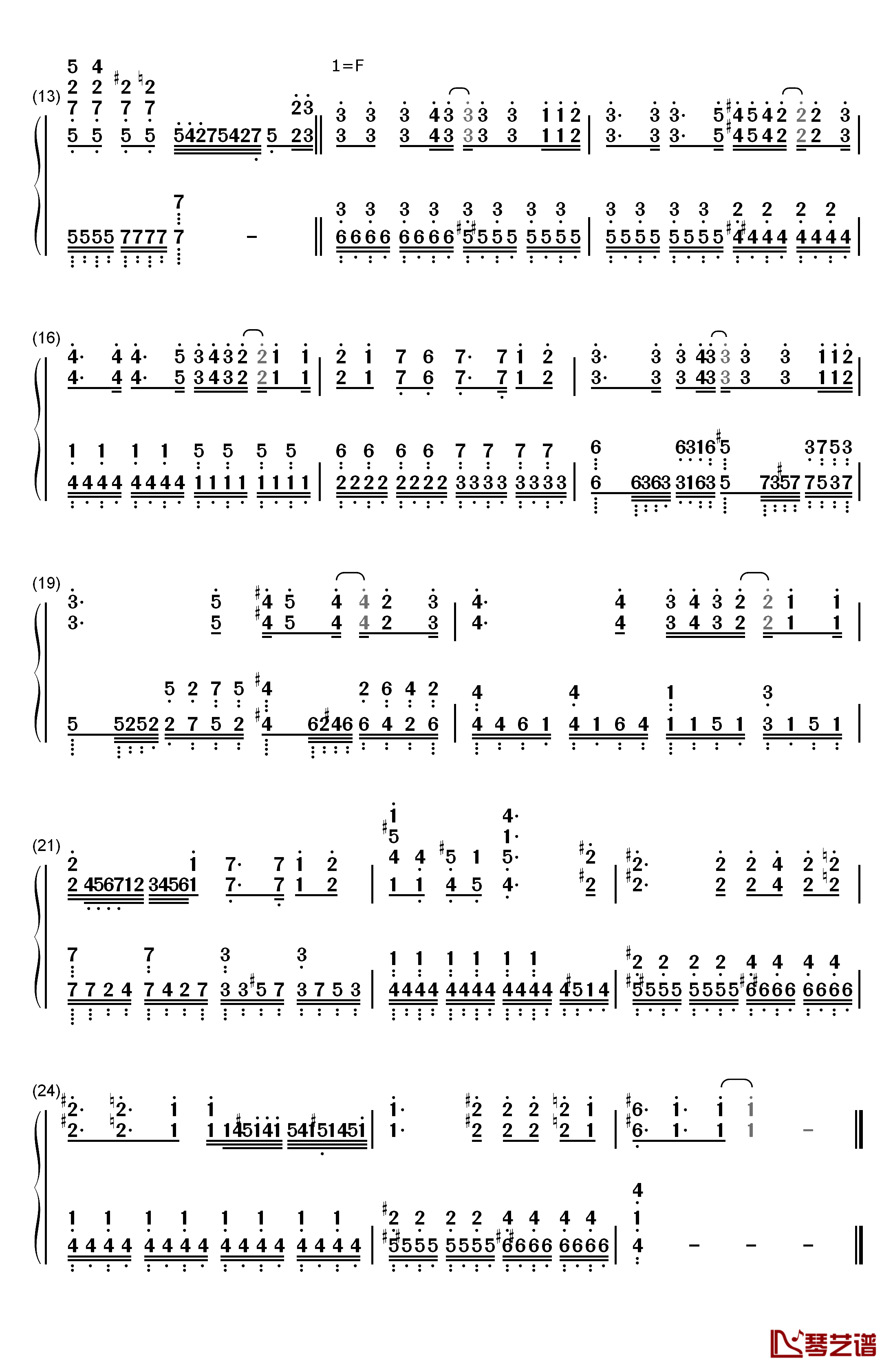 From the Edge钢琴简谱-数字双手-FictionJunction LiSA2