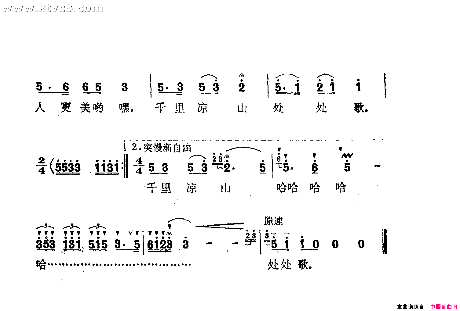 彝家新歌年年多简谱1