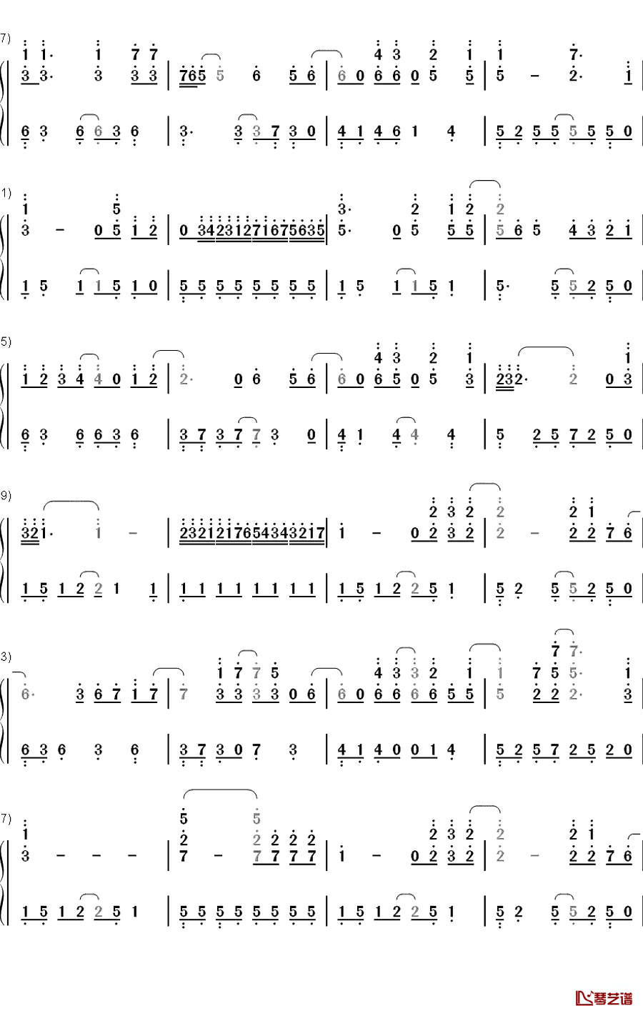 To Love You More钢琴简谱-数字双手-Celine Dion6