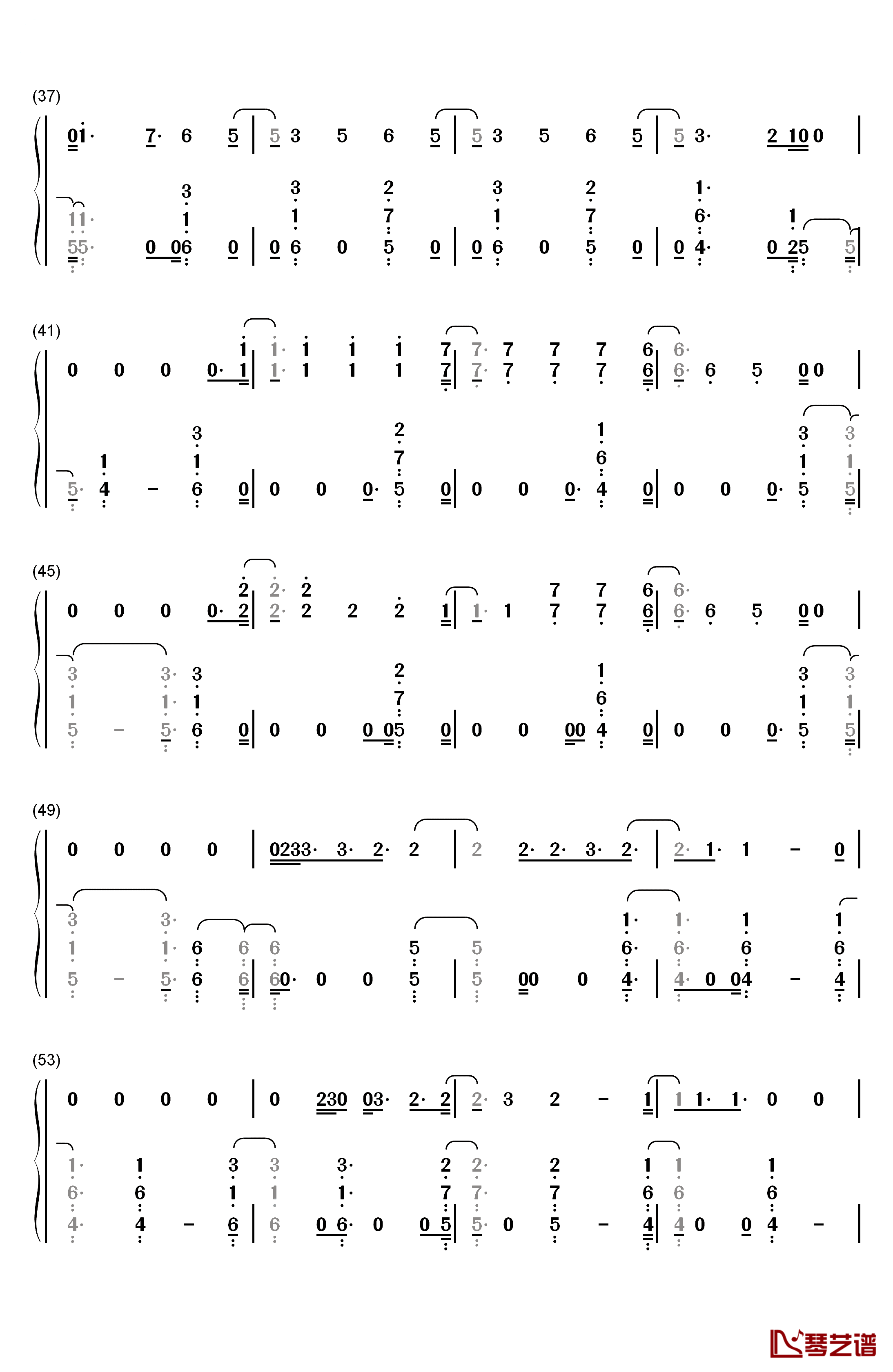 Reckless Love钢琴简谱-数字双手-Cory Asbury3