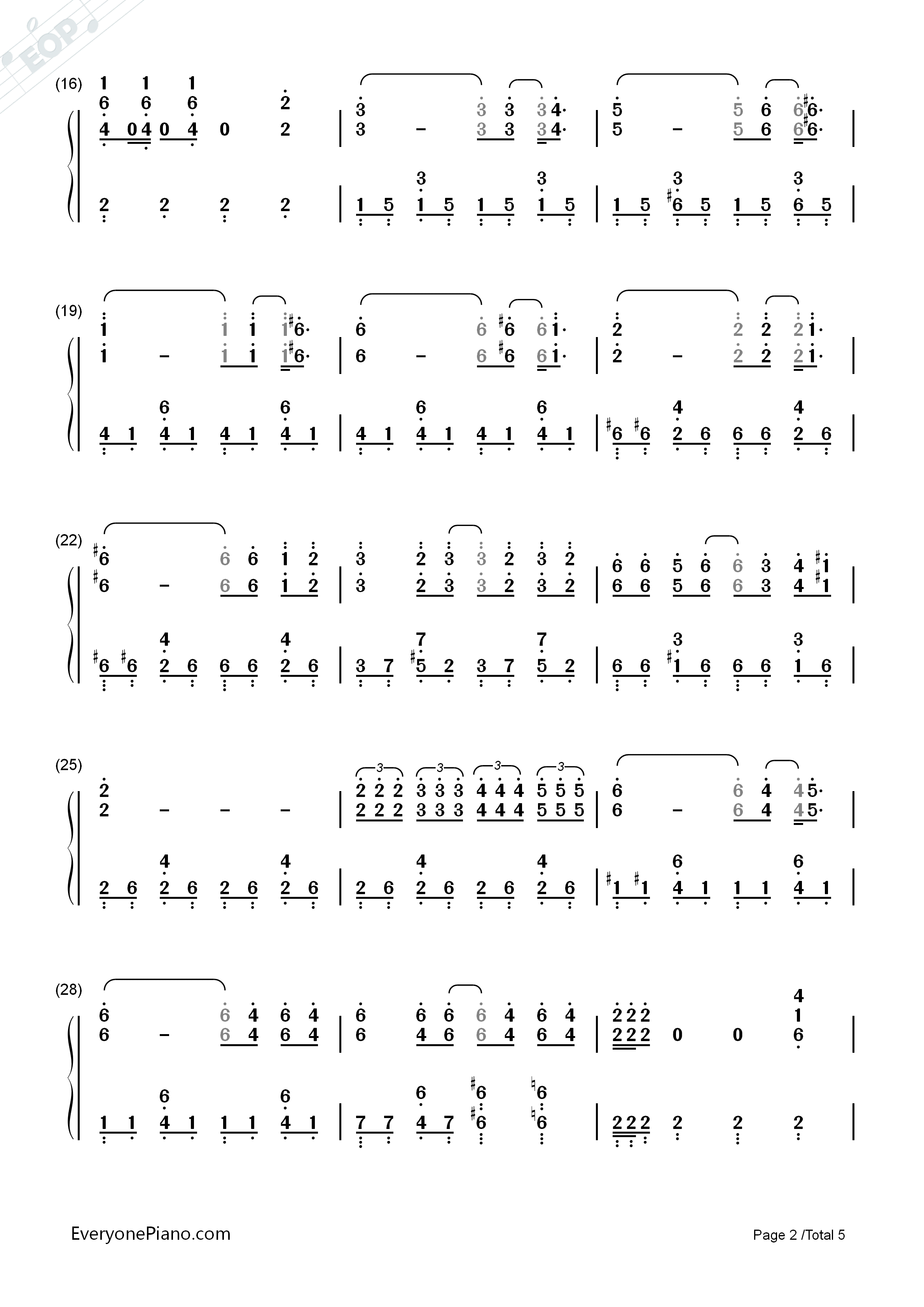 托卡塔曲钢琴简谱-理查德克莱德曼演唱2