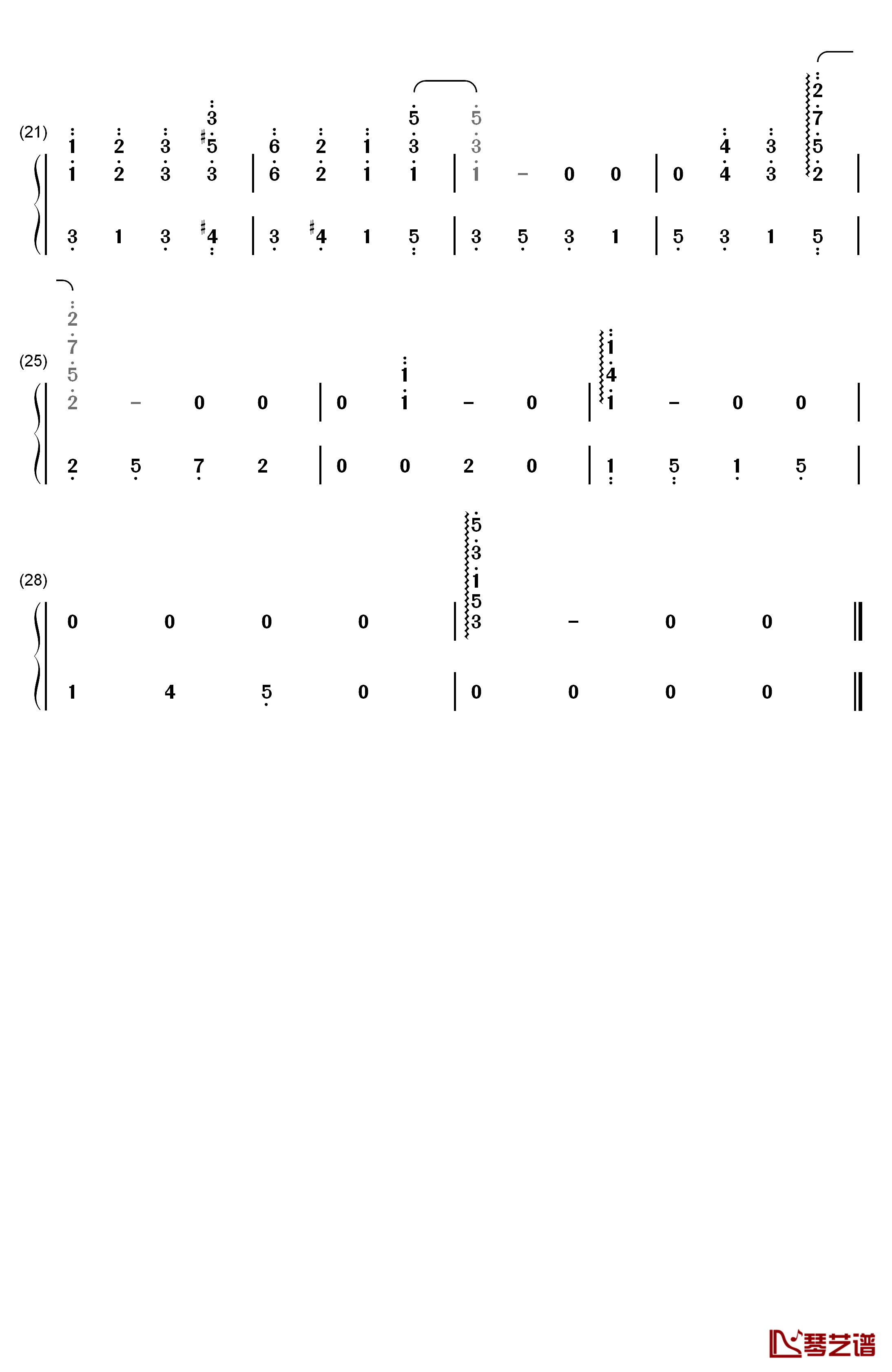 Past Memory钢琴简谱-数字双手-Naoki Satō2