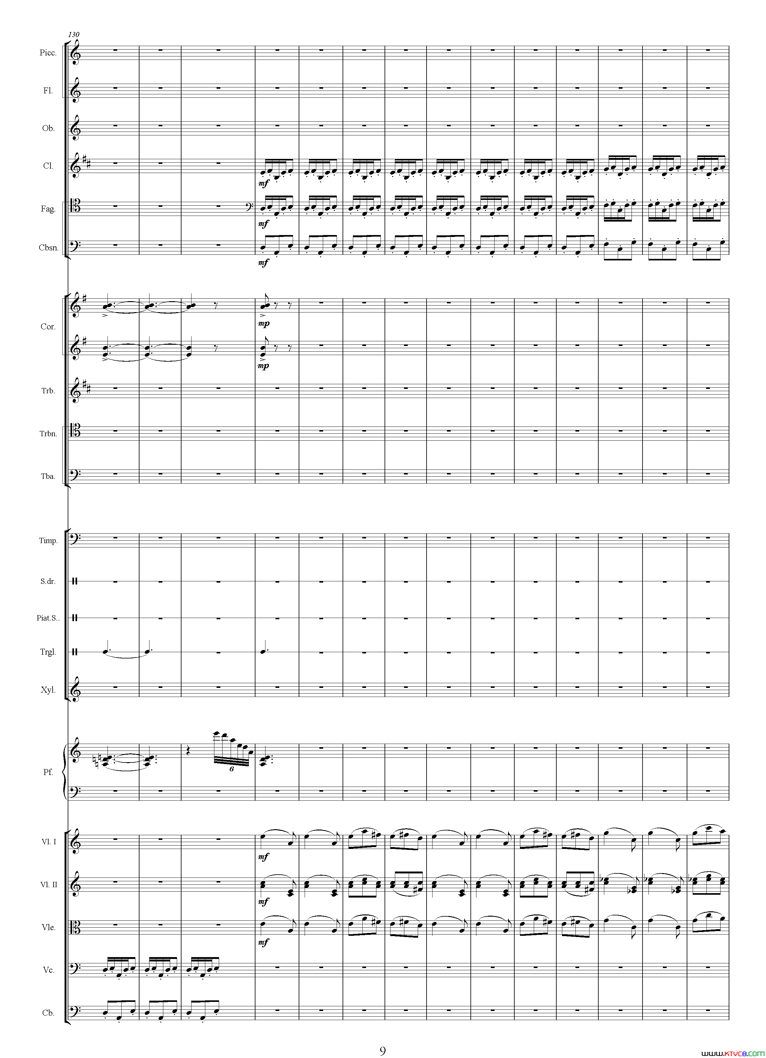 舞曲选自电视剧《传奇皇帝朱元璋》、总谱简谱1