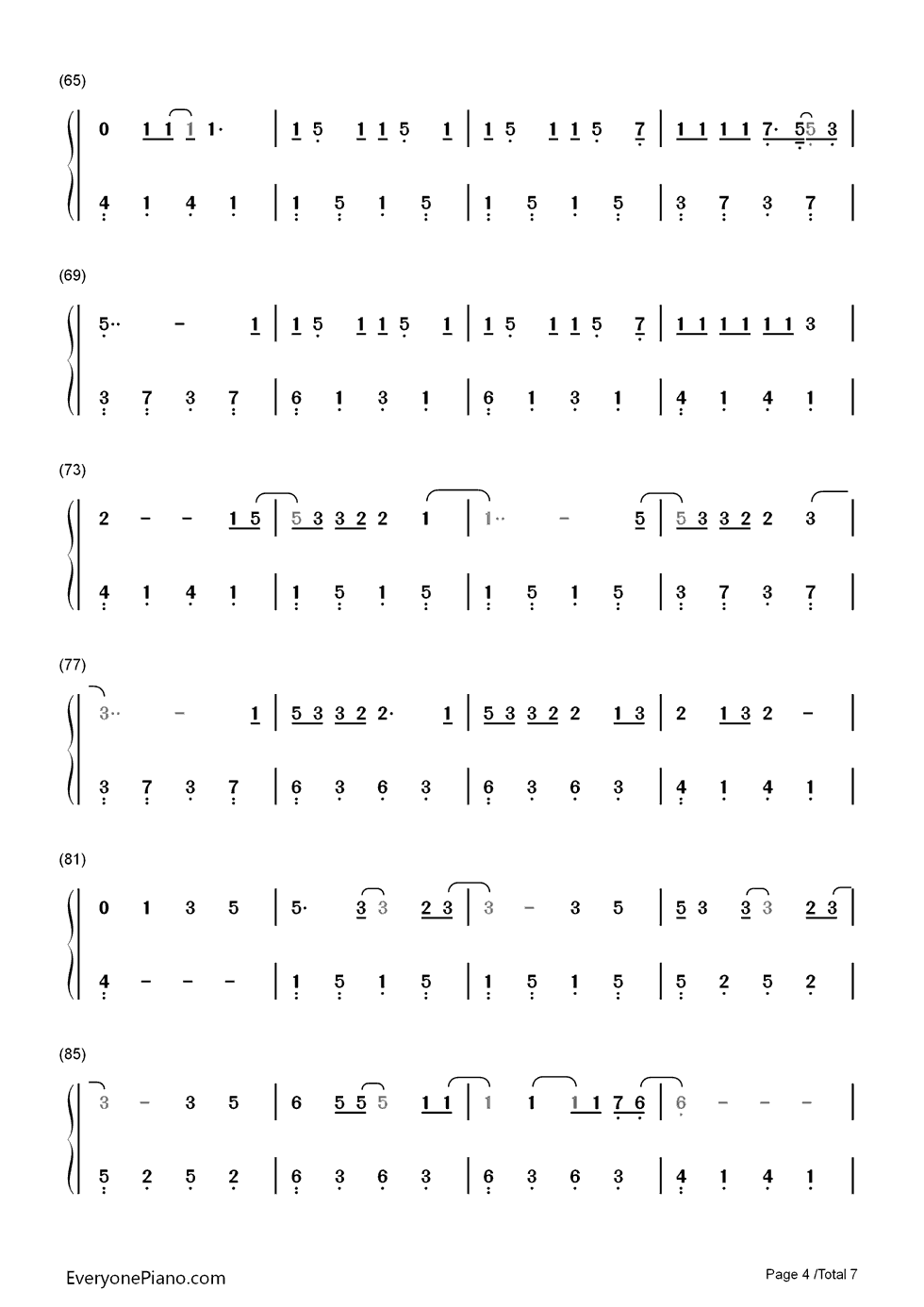 Your Type钢琴简谱-数字双手-Carly Rae Jepsen4