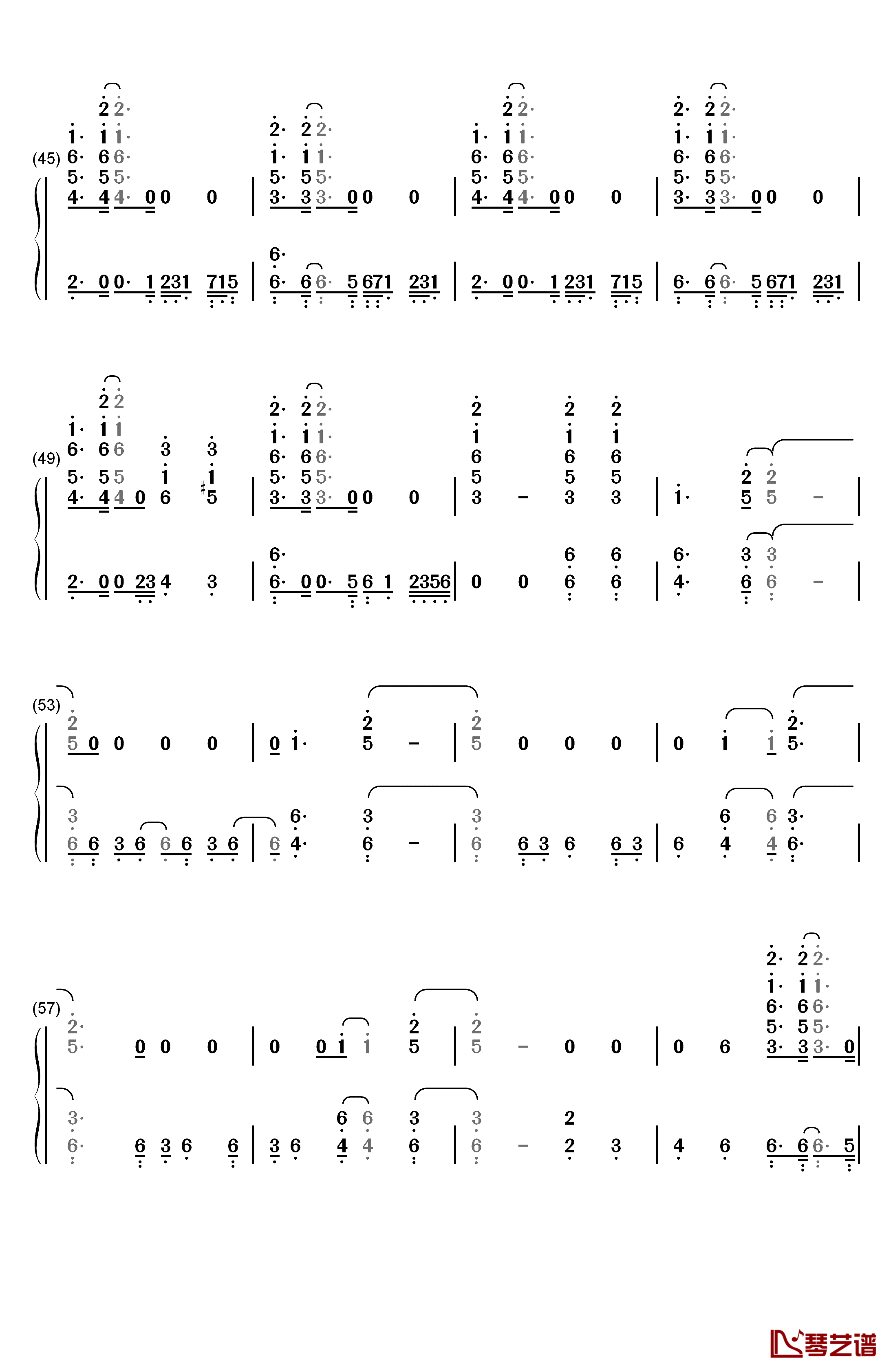 24K Magic钢琴简谱-数字双手-Bruno Mars4