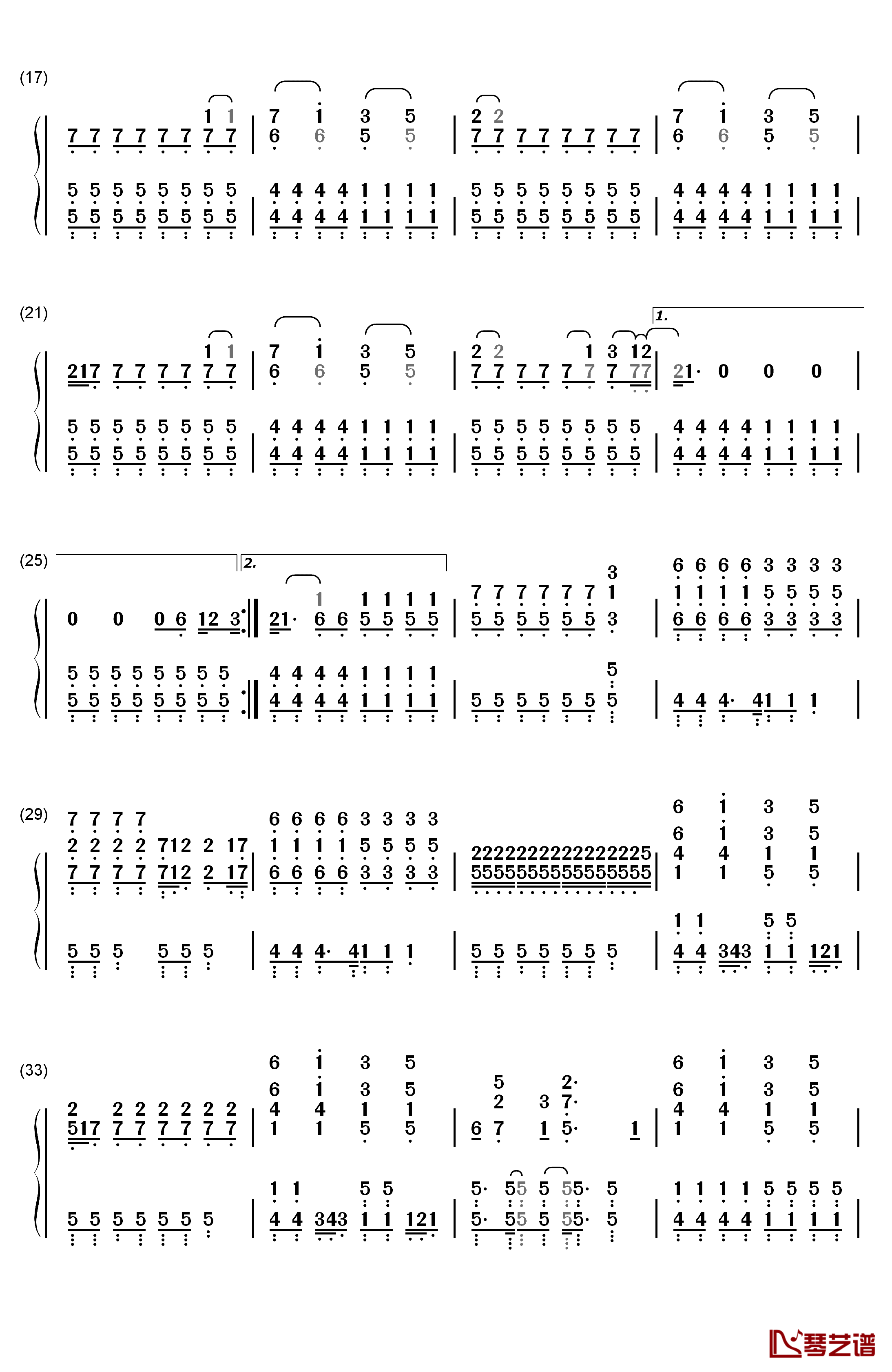 Don't Forget钢琴简谱-数字双手-Demi Lovato2