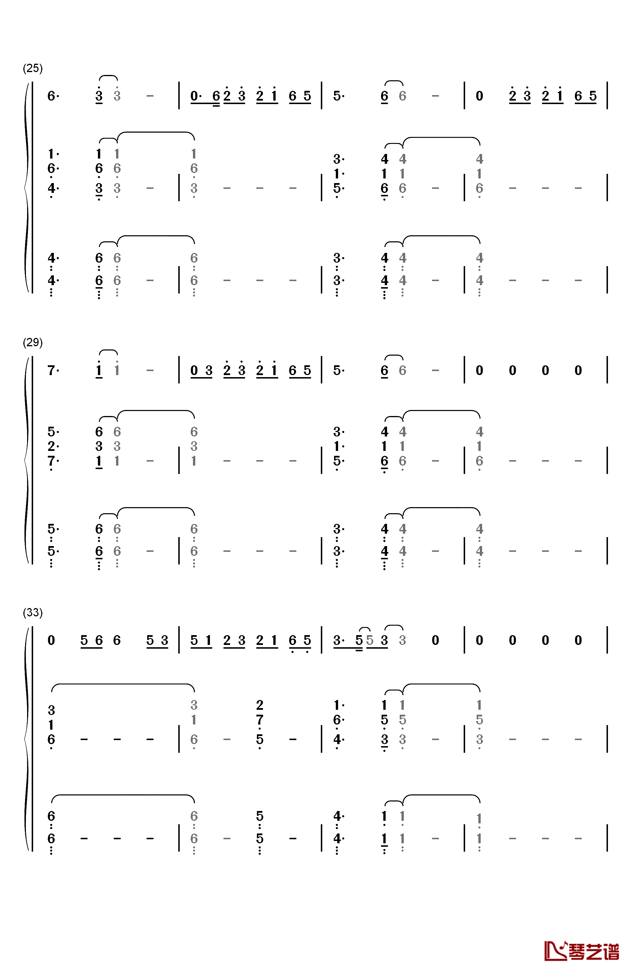 Bruises钢琴简谱-数字双手-Lewis Capaldi3