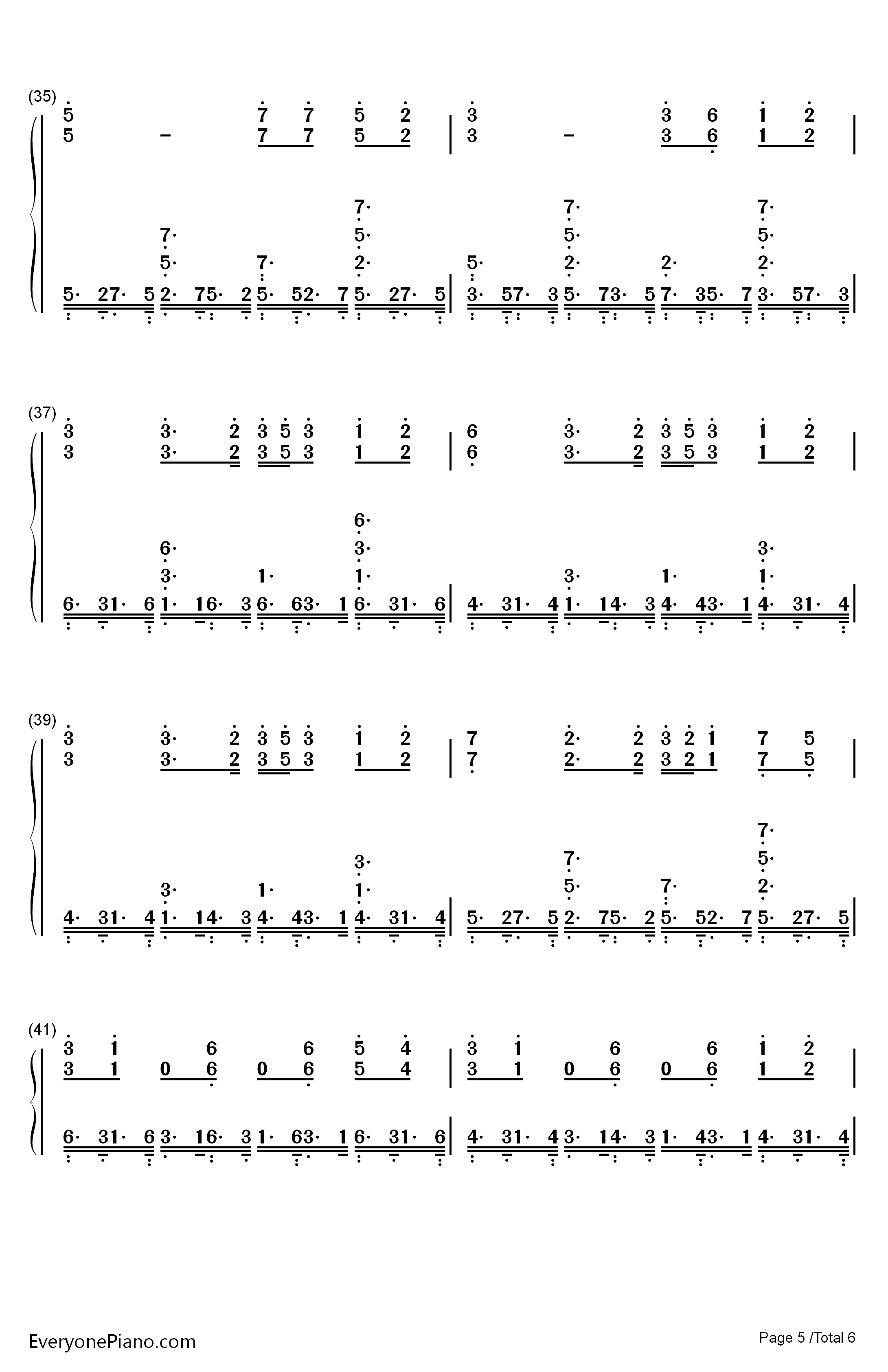 Illusion钢琴简谱-数字双手-猎豹移动公司5