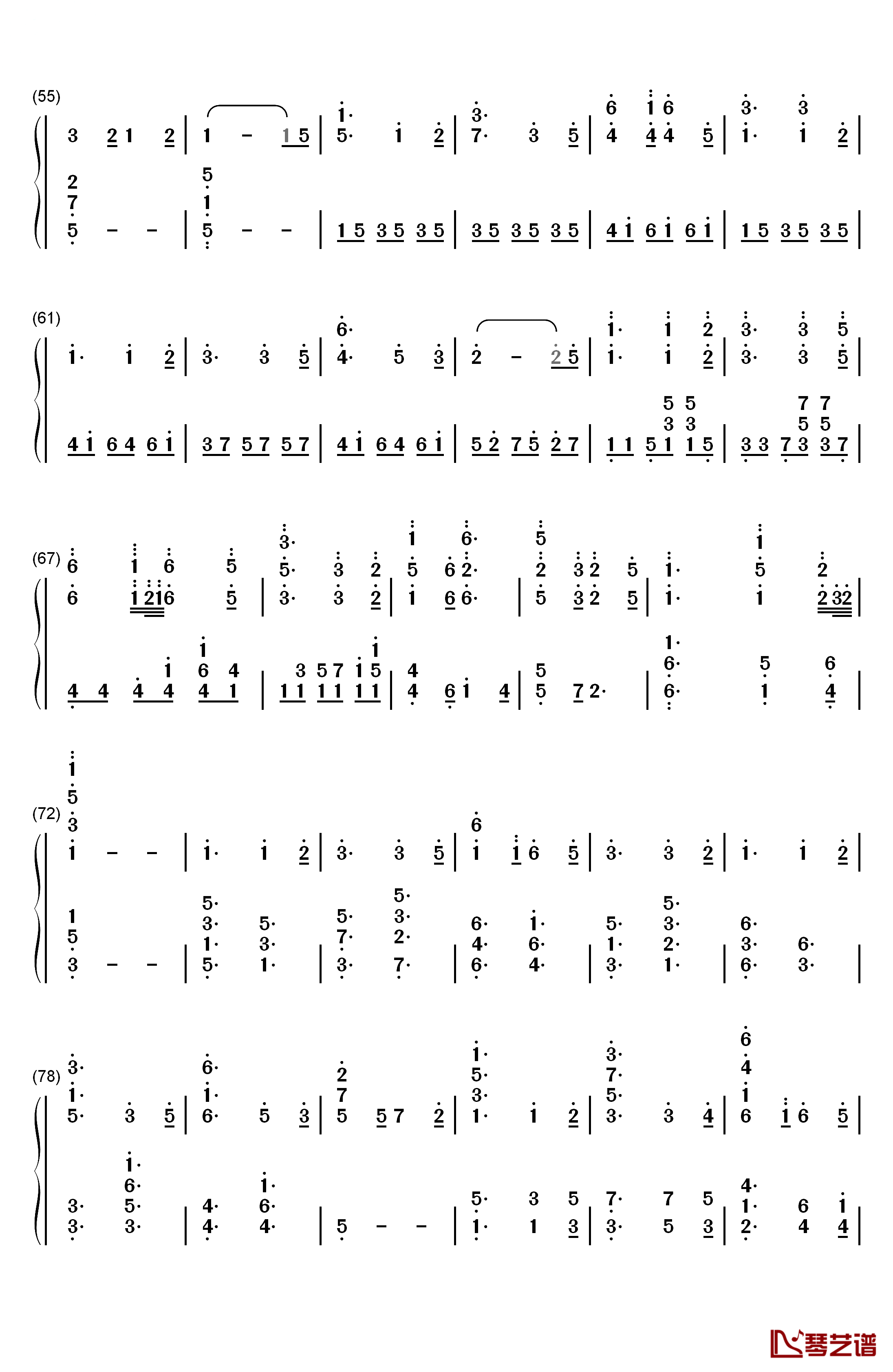 ちいさな冒険者钢琴简谱-数字双手-雨宫天 高桥李依 茅野爱衣3