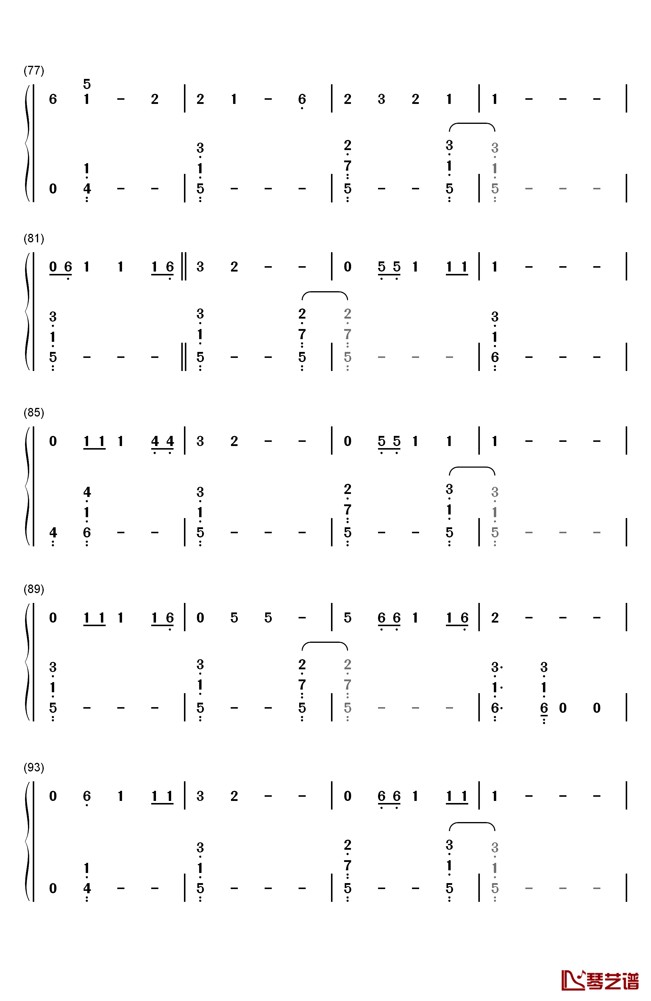 Body Like a Back Road钢琴简谱-数字双手-Sam Hunt5