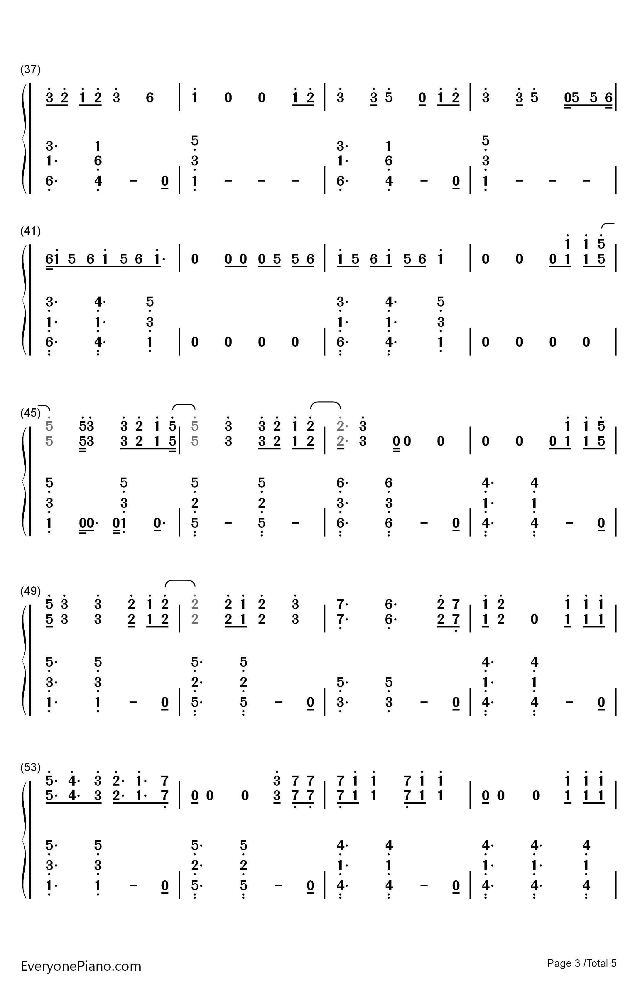 Bulletproof钢琴简谱-数字双手-Griffin Oskar3