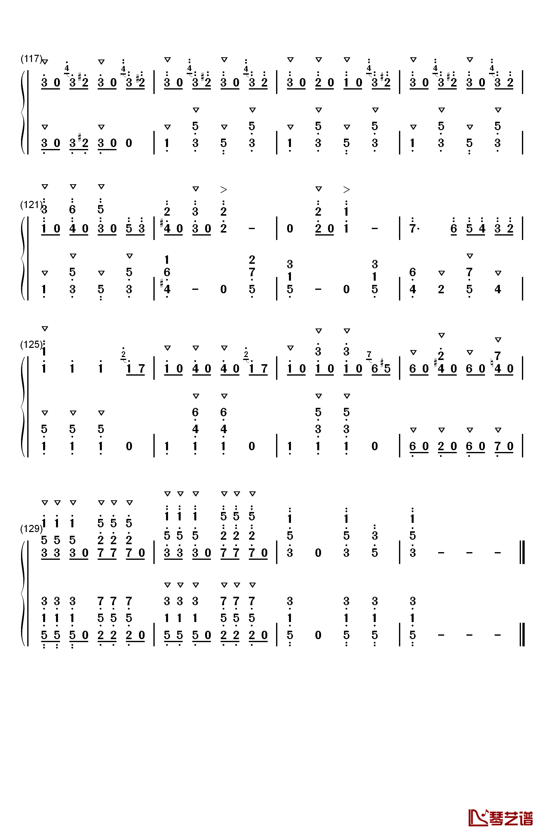 拉德斯基进行曲钢琴简谱-数字双手-约翰·施特劳斯  Johann Strauss Sr.7