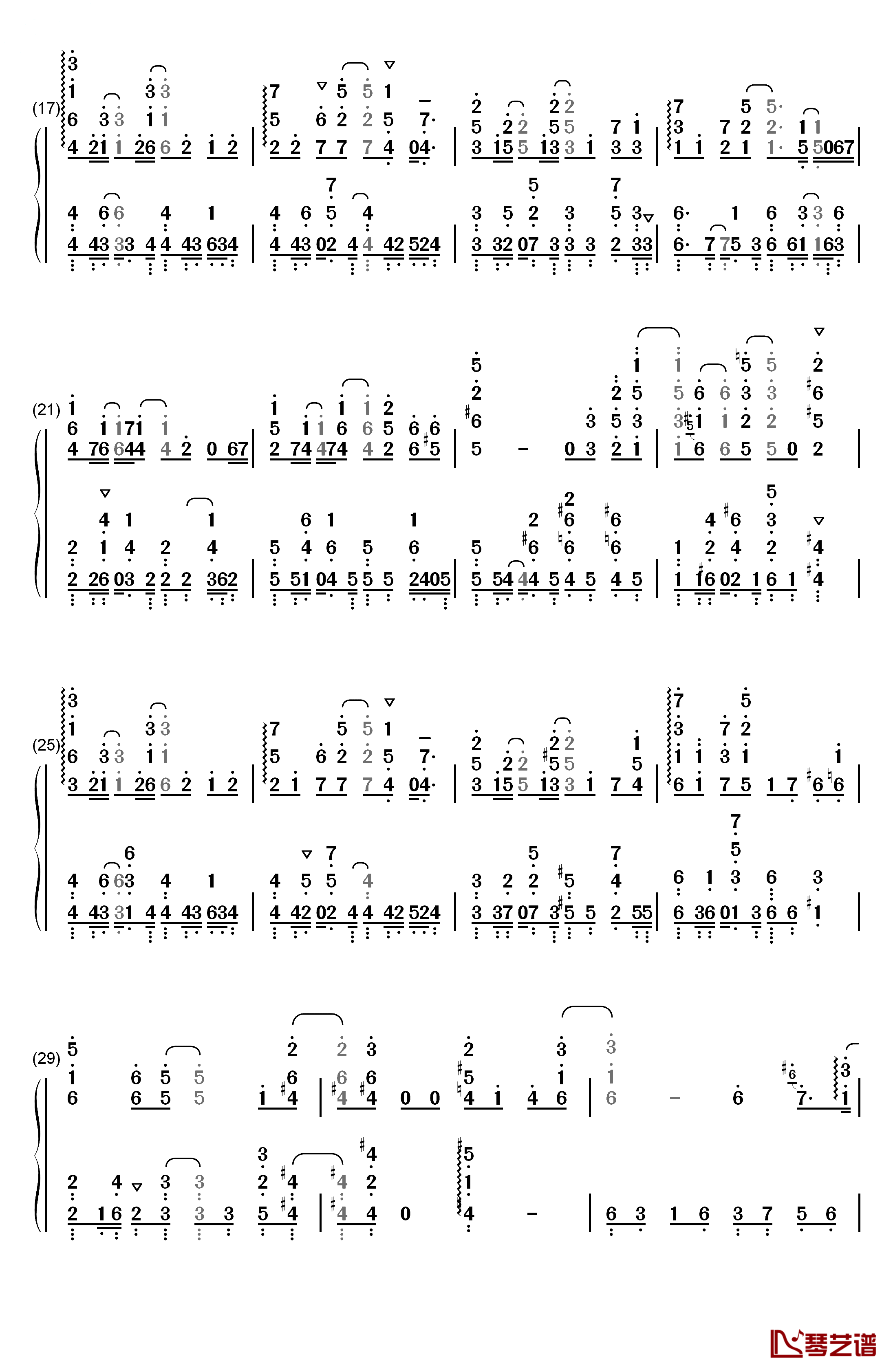 ちいさなひとつぶ钢琴简谱-数字双手-安野希世乃2