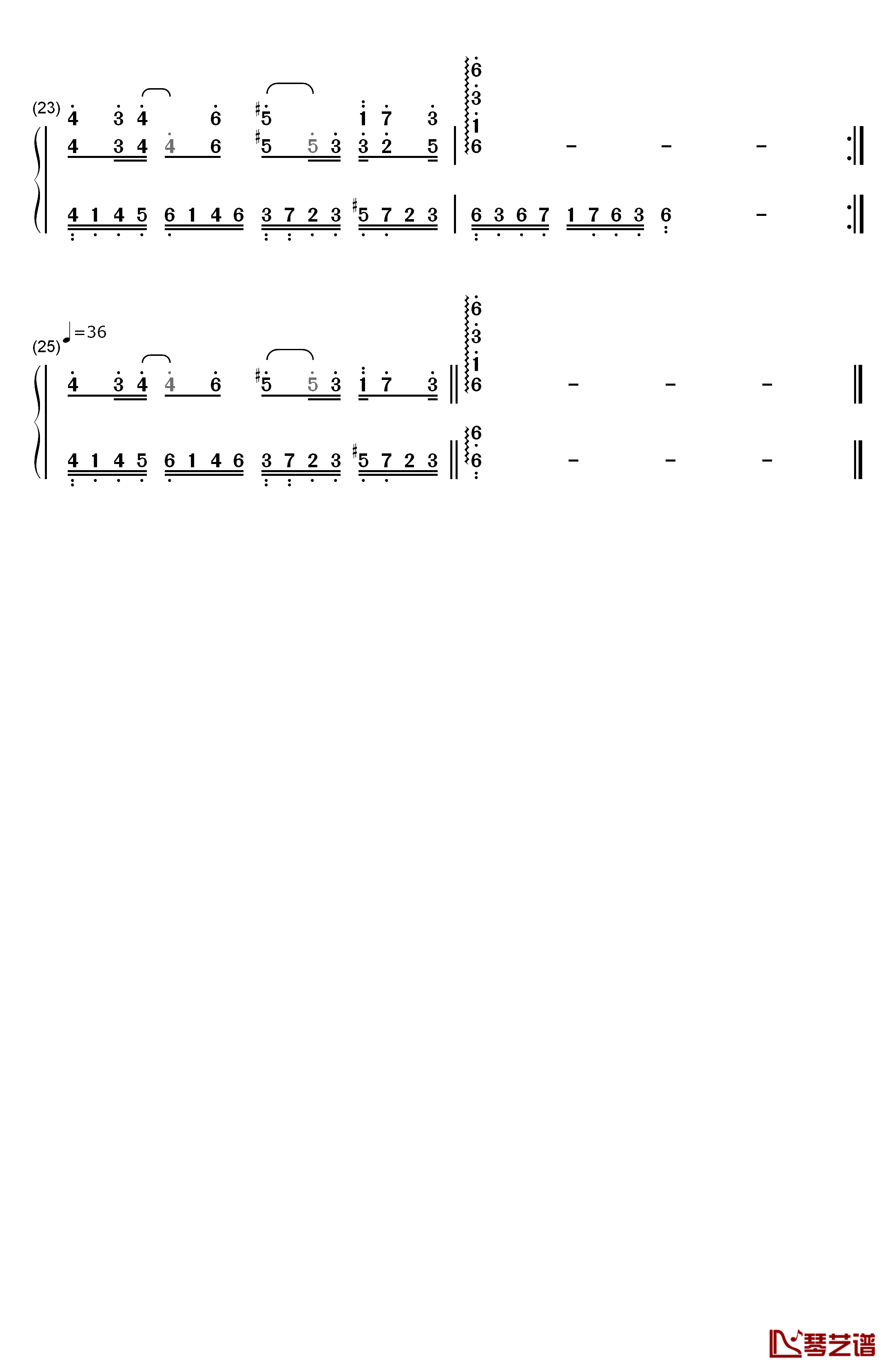 一场意外钢琴简谱-数字双手-钟舒祺3