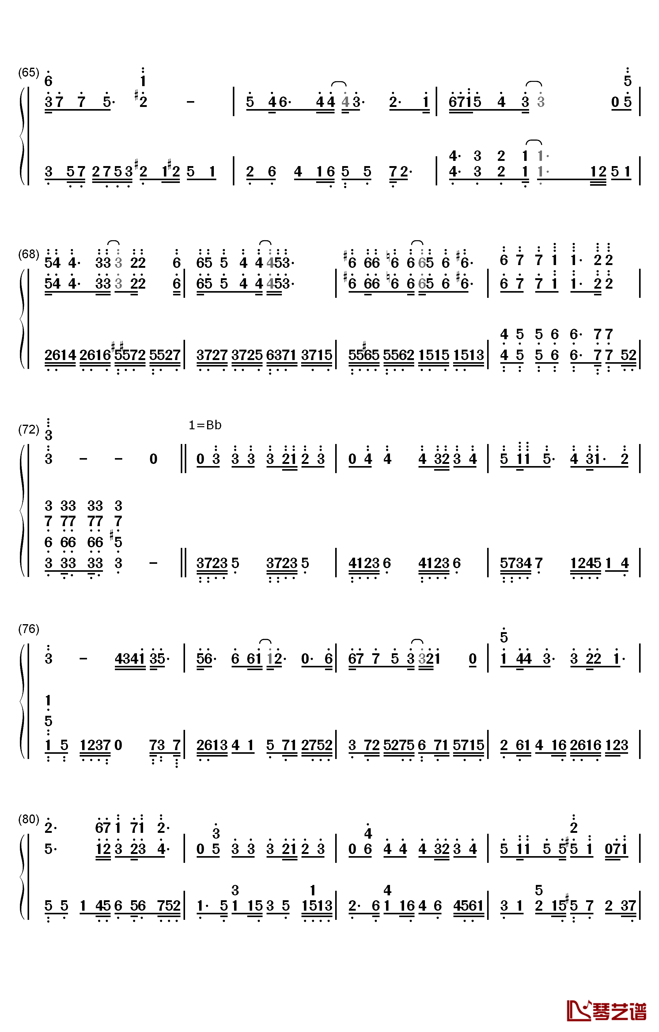 将故事写成我们钢琴简谱-数字双手-林俊杰4