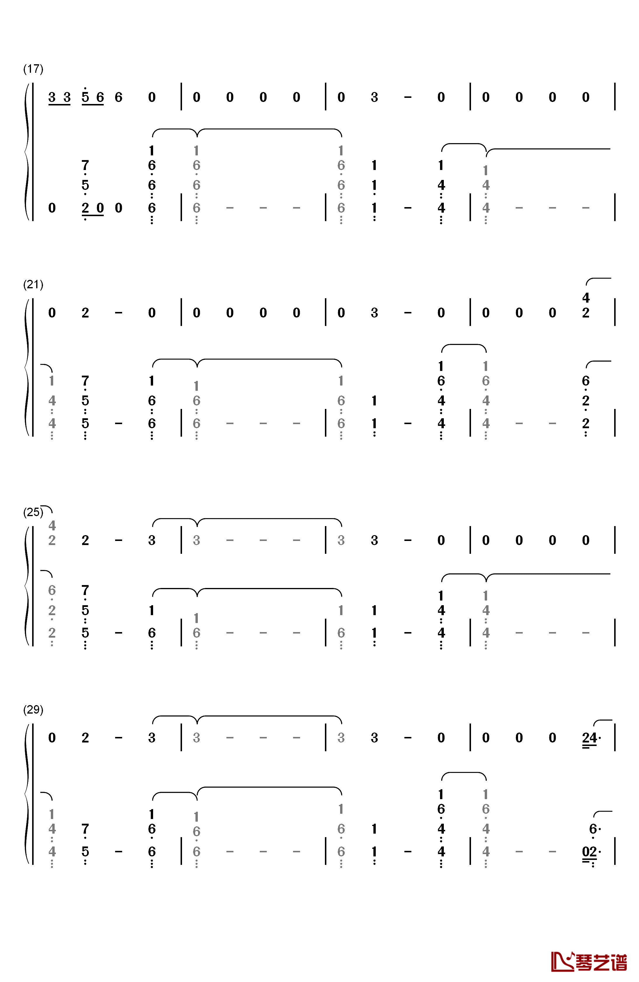 River钢琴简谱-数字双手-Eminem Ed Sheeran2