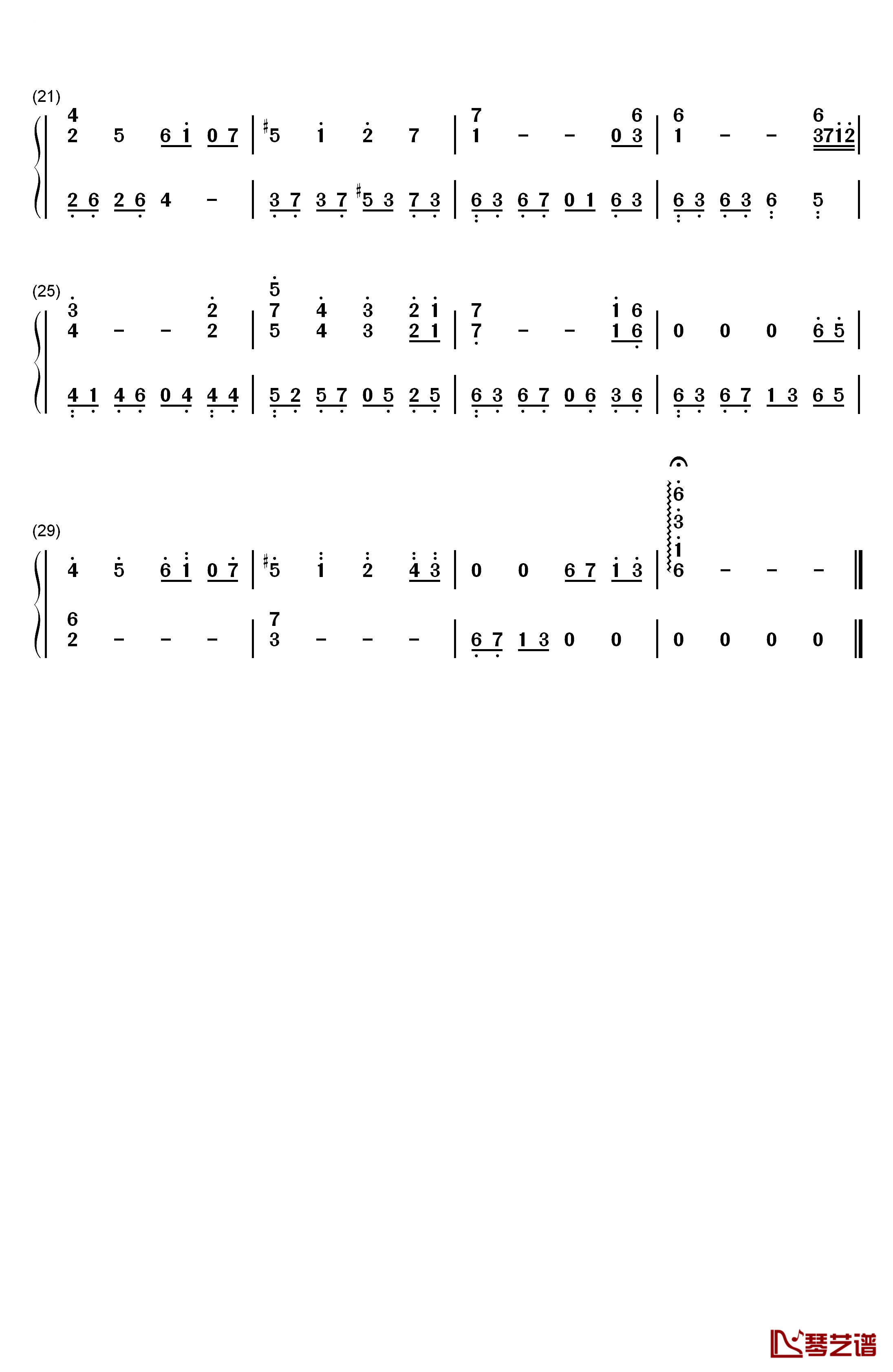 星之所在钢琴简谱-数字双手-伊藤和子2