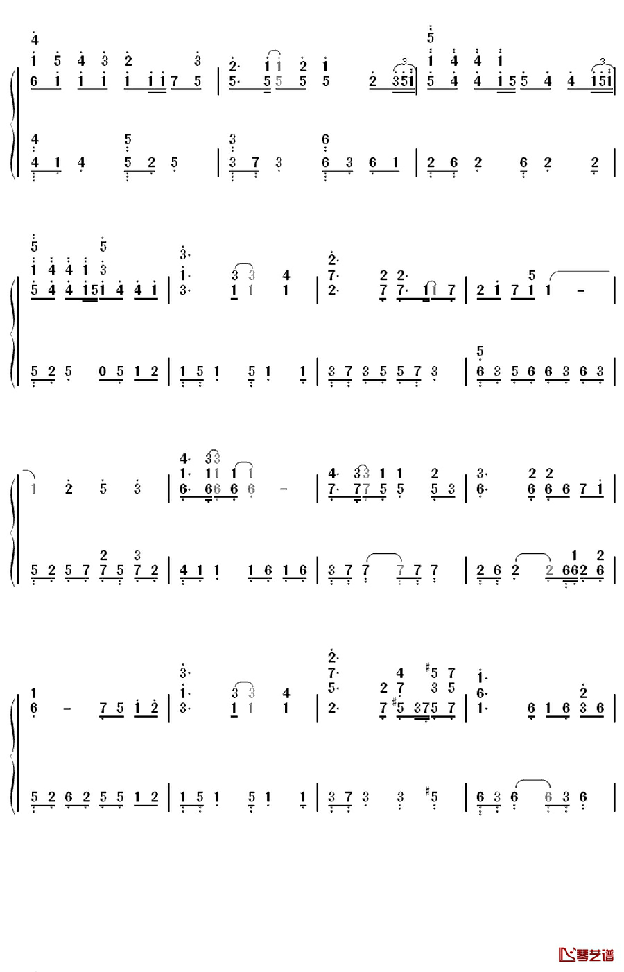 さよならのかわりに钢琴简谱-数字双手-つぐみ寮寮生会合唱団3