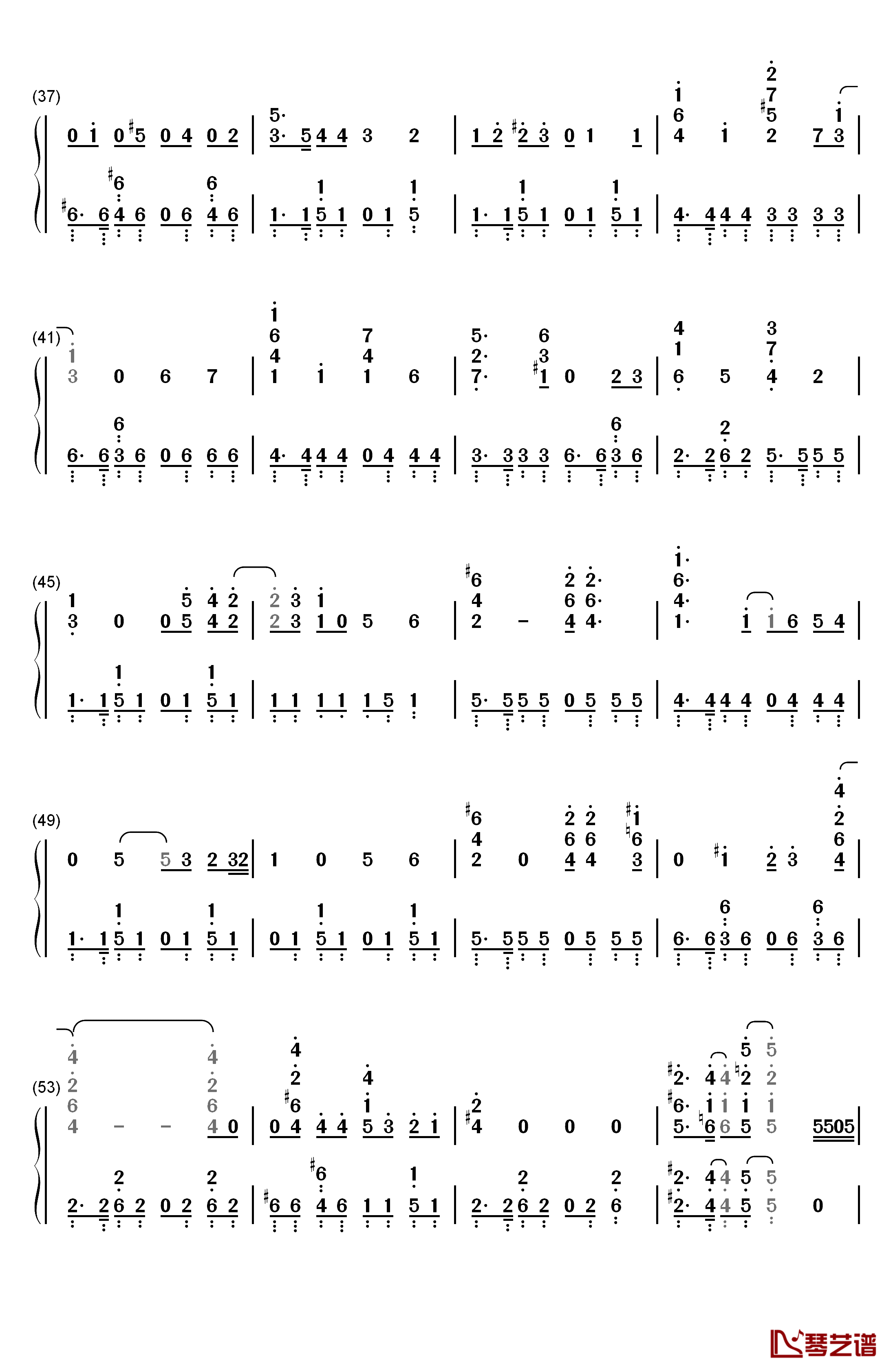 We are!钢琴简谱-数字双手-きただにひろし3