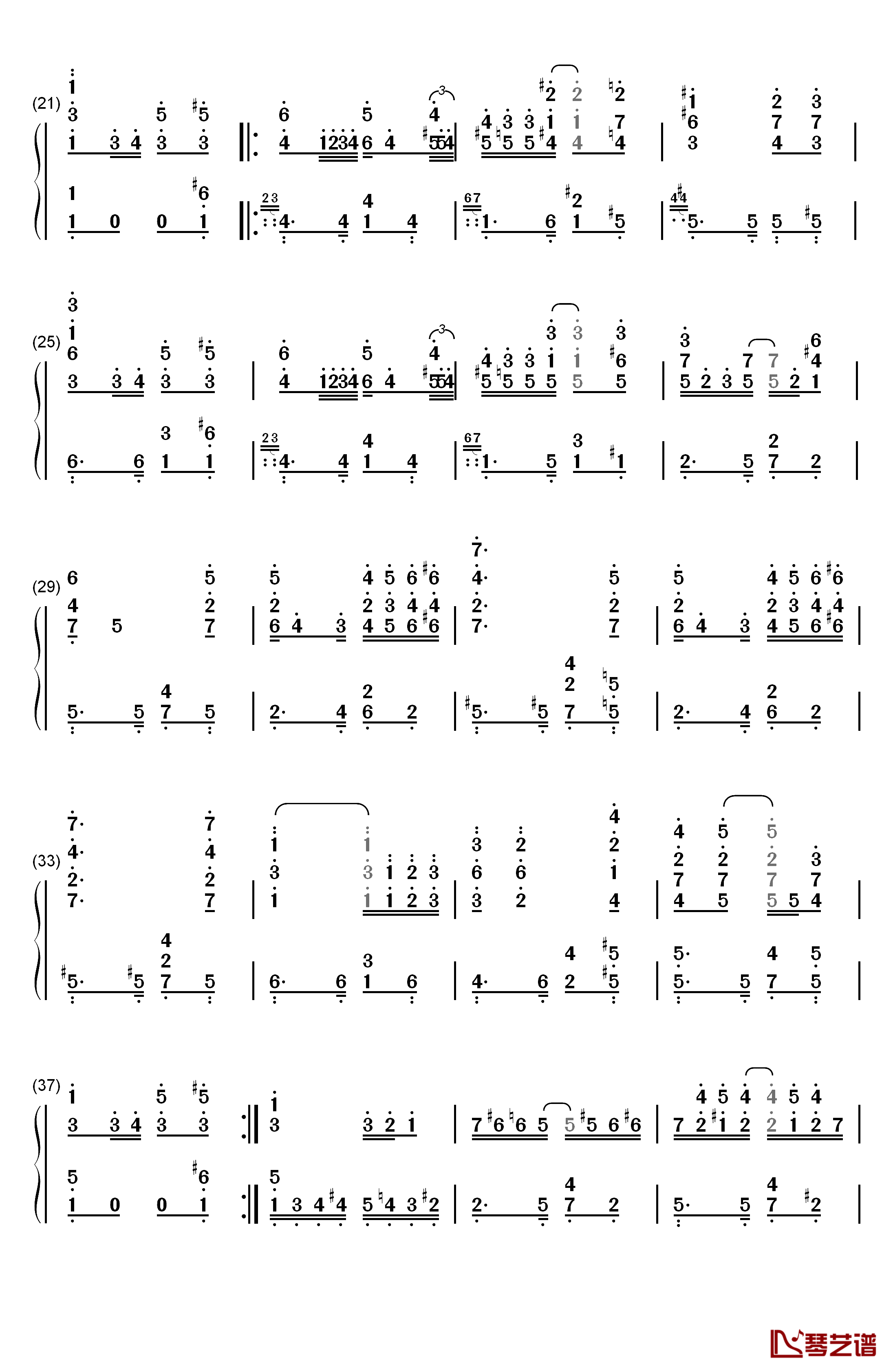 Solace钢琴简谱-数字双手-Scott Joplin2