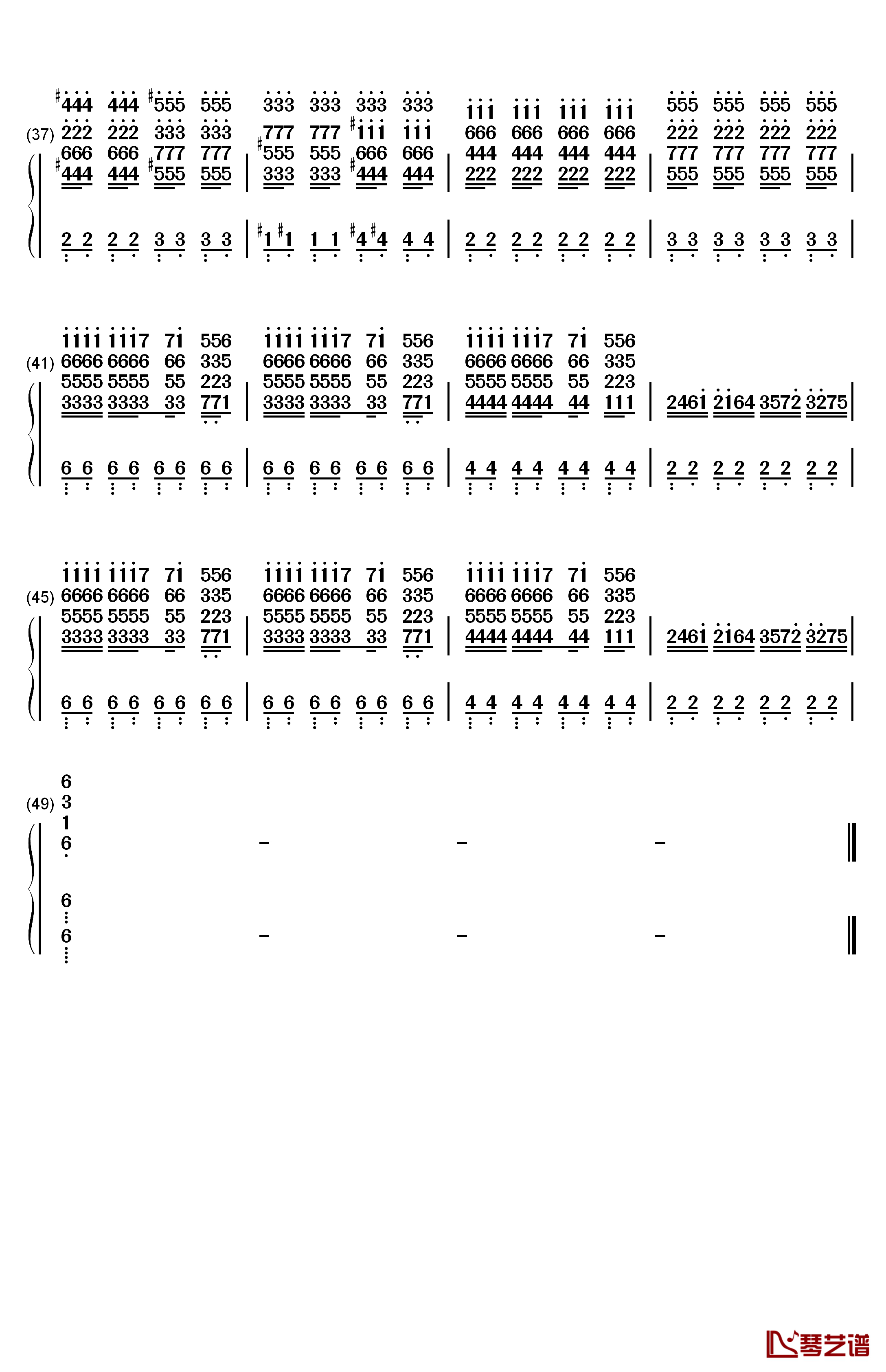 东京热 Tokyo Hot钢琴简谱-数字双手-Tokyo Hot3