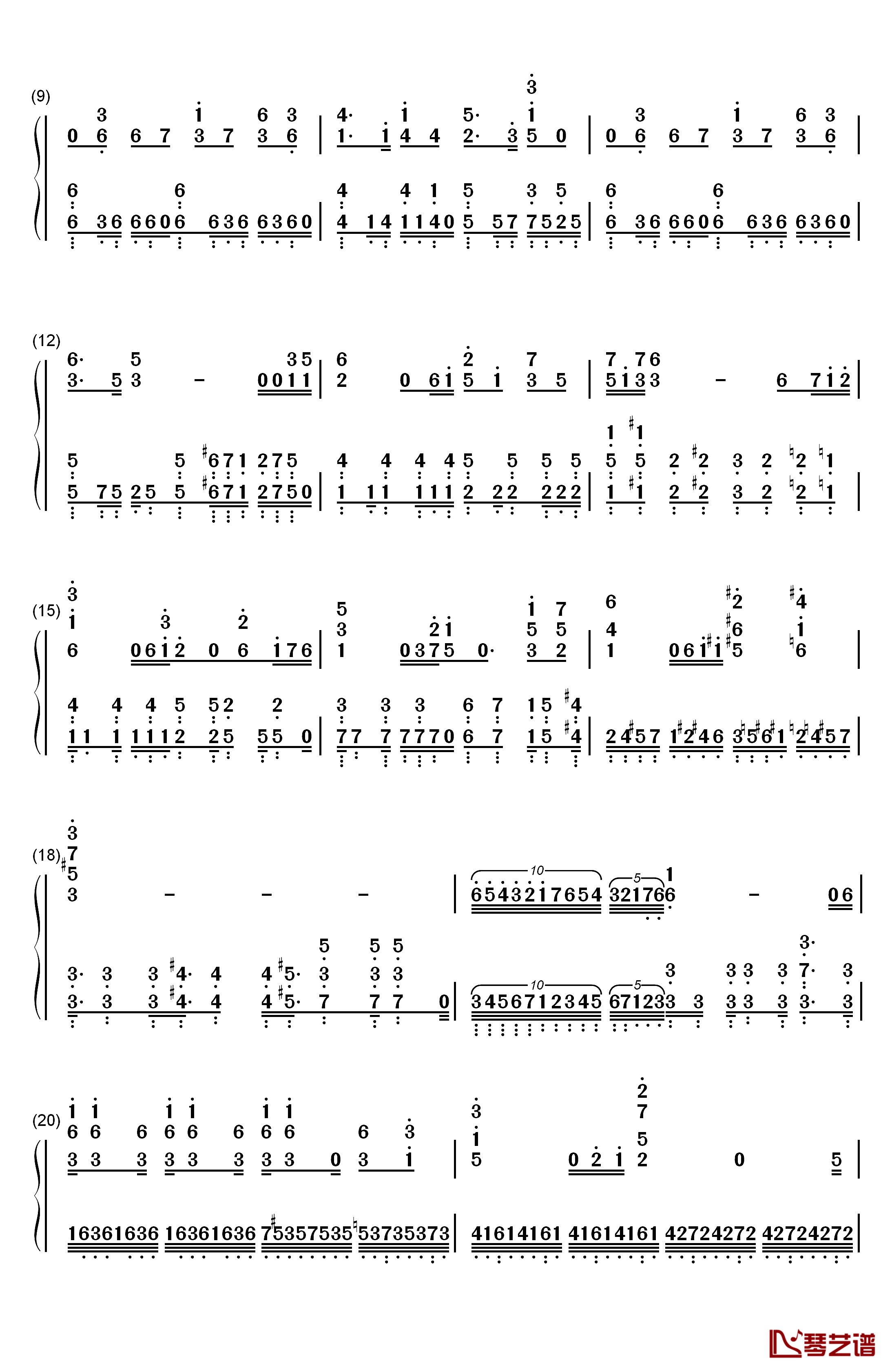 STAND PROUD钢琴简谱-数字双手-桥本仁2