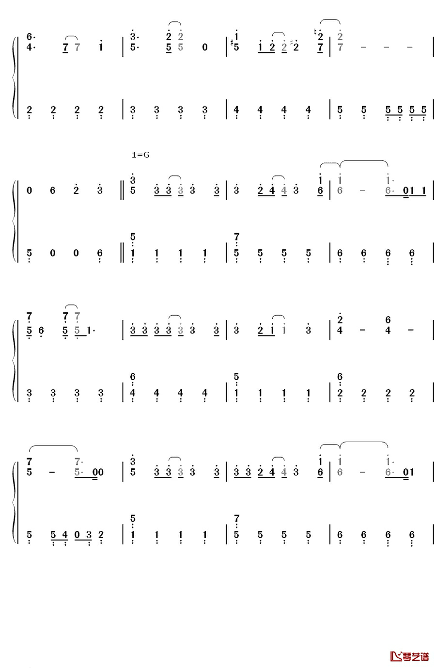 オーマイガー！钢琴简谱-数字双手-NMB483