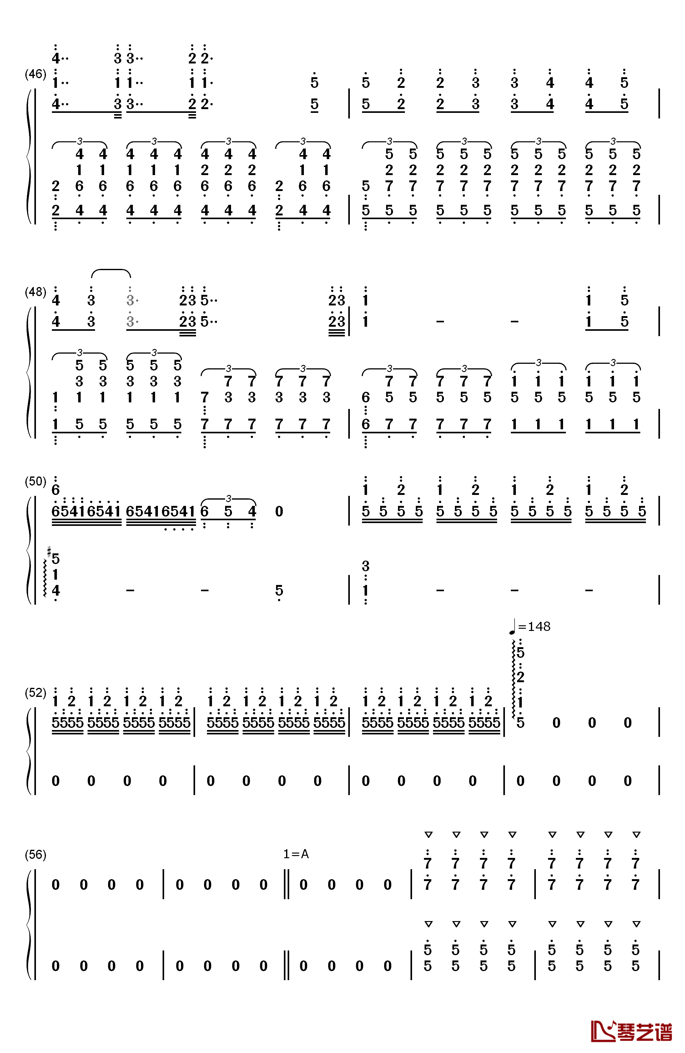 Bohemian Rhapsody钢琴简谱-数字双手-马克西姆4